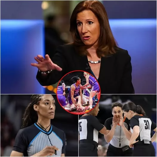 Cover Image for BREAKING: All four referees who officiated the Indiana Fever vs. Phoenix Mercury game have been suspended by the WNBA pending an investigation after a series of controversial calls appeared to favor the Phoenix Mercury by overlooking fouls committed by Alyssa Thomas while penalizing the Indiana Fever at crucial moments.