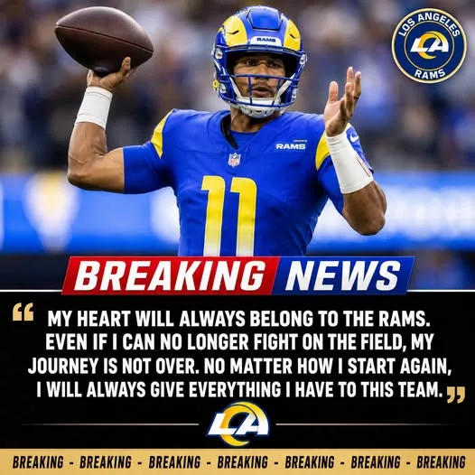 Cover Image for 🚨💔 SAD NEWS FOR RAMS NATION…  Some stories in football are bigger than wins, losses, or statistics. They’re about perseverance, sacrifice, and the dreams players spend an entire lifetime chasing.  Today, Rams fans are reflecting on the possibility of saying goodbye to a beloved veteran whose career was defined by toughness, leadership, and an unwavering commitment to the organization. If injuries have truly brought his journey to an unexpected end, it would mark a heartbreaking chapter for both the player and the Los Angeles community.  🏆 A respected leader. 💙 A fan favorite. 😢 A Super Bowl dream that may never be fully completed.  The football world is reacting emotionally to the news.  👇 Full story, fan tributes, and reactions in the comments.