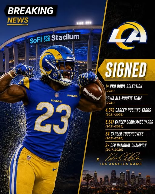 Cover Image for 🚨🐏 BREAKING: ARE THE RAMS ADDING BACKFIELD HELP?  Following minicamp evaluations, reports indicate the Rams could be looking to add an experienced veteran running back to complement Kyren Williams and help manage the workload in a season filled with championship expectations.  Kyren remains one of the focal points of Sean McVay’s offense, but adding a proven workhorse could give Los Angeles another weapon while keeping the star runner fresh for the most important games of the season. The move is already generating plenty of discussion among Rams fans, especially with training camp approaching.  👀 Who is the veteran reportedly drawing interest?  🔥 Could this be one of the most underrated moves of the offseason?  👇 Full details, potential candidates, and fan reactions are in the comments!