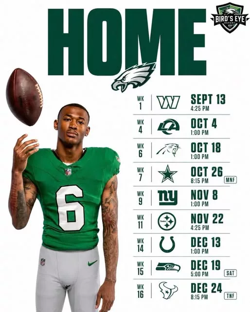 Cover Image for 🦅💚 THERE’S NOTHING LIKE GAME DAY IN PHILADELPHIA.  The lights. The noise. The energy. The passion.  Whether it’s a heated NFC East battle, a prime-time showdown under the bright lights, or a crucial late-season matchup with playoff implications, Eagles fans create an atmosphere that few teams in sports can match. Opponents know the moment they step onto the field at home in Philadelphia that they’re facing more than just the Eagles—they’re facing an entire city.  With another season of championship expectations on the horizon, the Bird Gang is ready to make every game feel like a playoff game.  🏟️ Defend the nest. 🦅 Defend the NFC East. 🏆 Chase another Lombardi Trophy.  👇 Are you ready to protect our house this season? Drop a 🦅 and let the Bird Gang be heard!