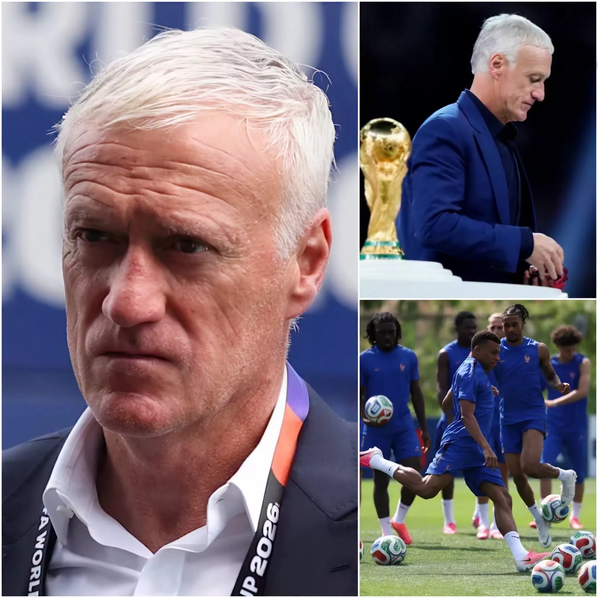 Cover Image for Les larmes aux yeux, Didier Deschamps, submergé par l’émotion, avoue qu’il pourrait ne pas être en mesure de se concentrer pleinement sur l’équipe de France lors du prochain match à élimination directe de la Coupe du Monde, et adresse un message bouleversant aux joueurs ainsi qu’aux supporters.