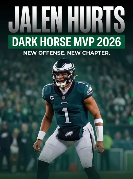 Cover Image for 🦅🔥 NEW WEAPONS. NEW EXPECTATIONS. SAME JALEN HURTS.  Every great quarterback faces adversity. The best ones use it as fuel.  After battling through a demanding season and proving once again why he’s one of the NFL’s toughest leaders, Jalen Hurts enters the new year with something Eagles fans love to hear: momentum. With the offense loaded with talent and confidence growing throughout Philadelphia, whispers about a potential MVP-caliber campaign are getting louder every week.  💚 The leadership is there. 🏈 The experience is there. 🔥 The supporting cast is there.  Now it’s time to see what happens when QB1 gets another opportunity to lead one of the league’s most dangerous offenses.  Could this be the season Hurts reminds everyone exactly why he’s among the NFL’s elite?  👇 Eagles Nation, is Jalen Hurts your MVP pick this year?
