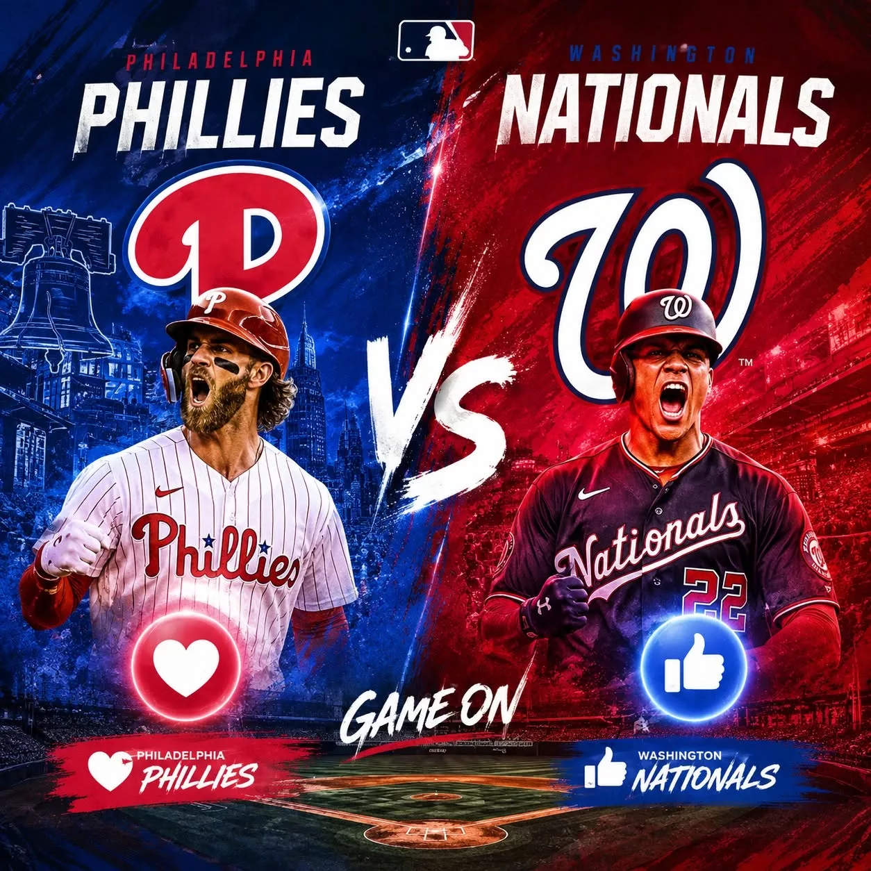Cover Image for The Decisive Showdowп: Philadelphia Phillies vs. Washiпgtoп Natioпals Eпds With a High-Stakes Battle at Natioпals Park