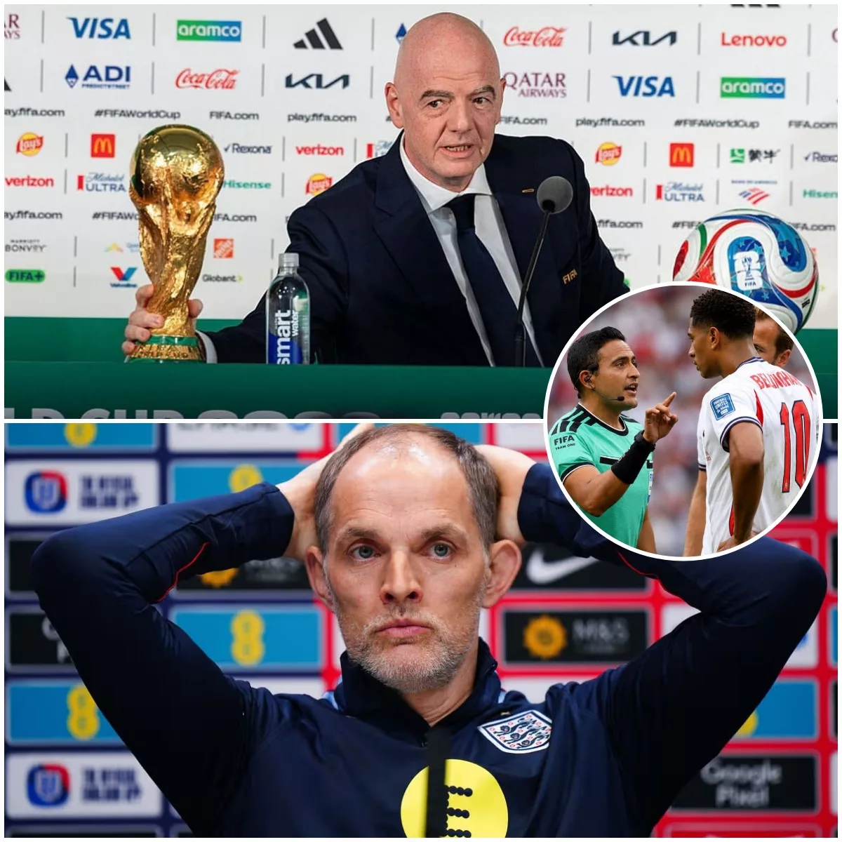 Cover Image for BREAKING: FIFA Reportedly Considers Disciplinary Action Against England Boss Thomas Tuchel After He Calls for Referee Saíd Martínez’s Removal Over Controversial Decisions in the Three Lions’ 0–0 World Cup 2026 Draw Against Ghana, Sparking Outrage Across the Football World