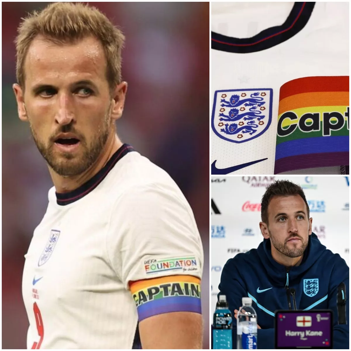 Cover Image for OFFICIAL: Harry Kane Explains His Decision Not to Wear the LGBT Rainbow Symbol, Saying His Focus Should Remain on Football
