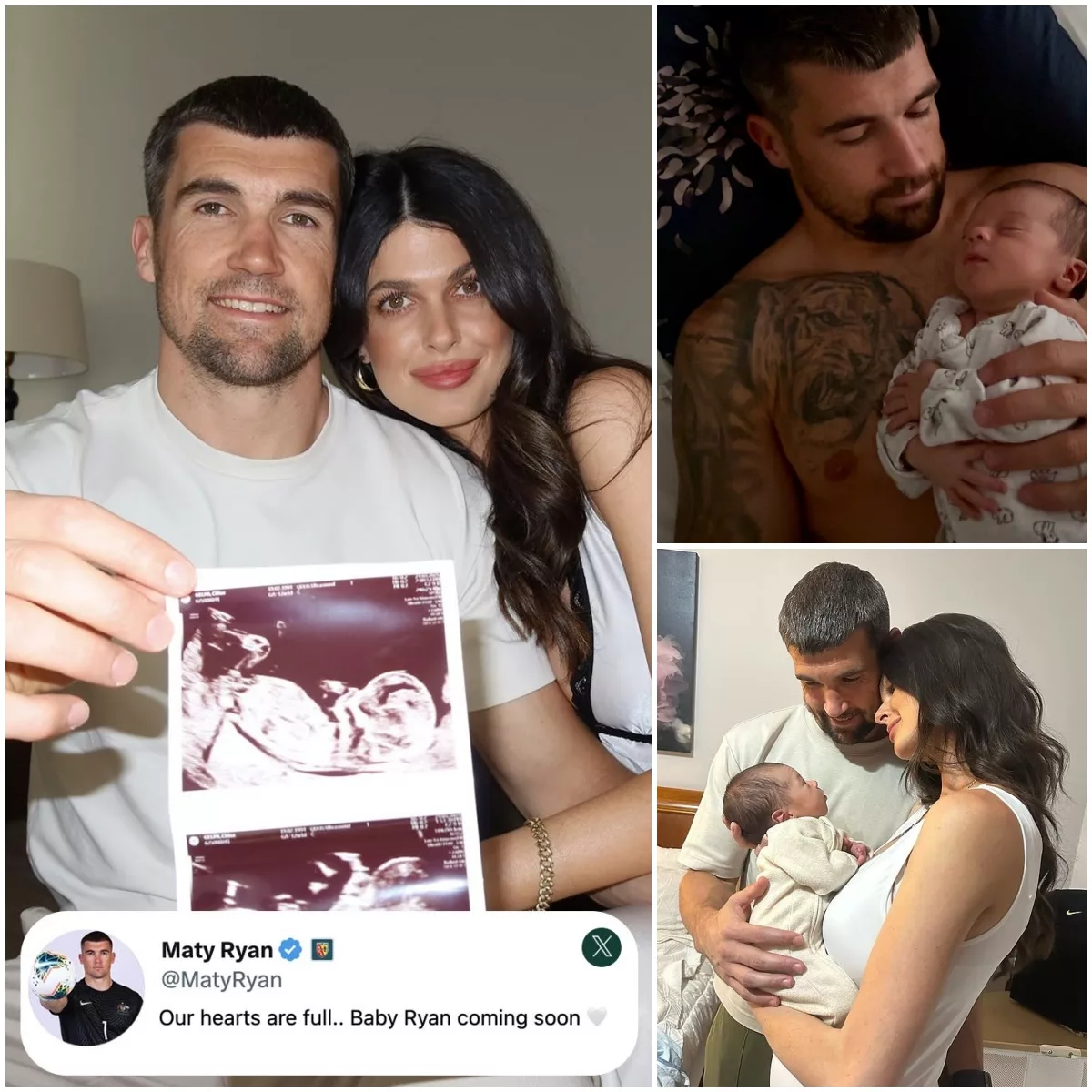 Cover Image for Mathew Ryan and Chloe Gelmi’s Emotional Baby Announcement Leaves Football Fans Around the World in Tears — And It’s the Name Everyone Is Talking About