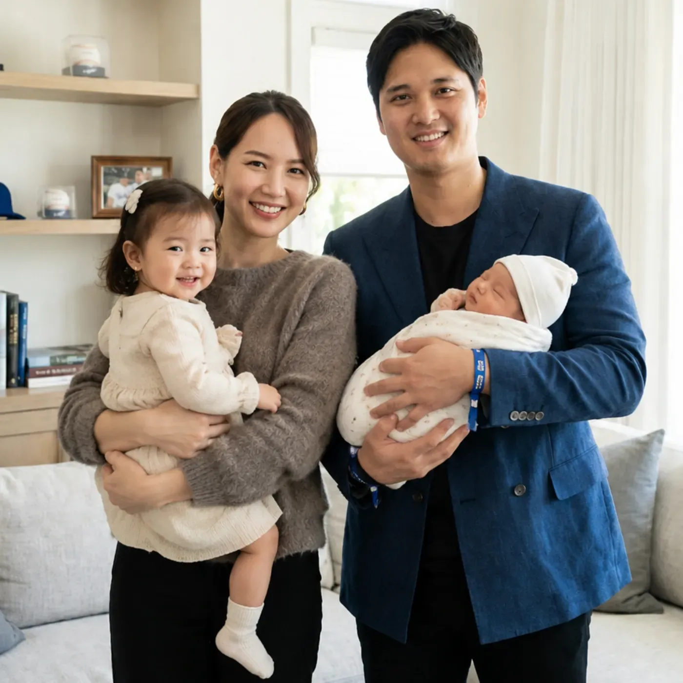 Cover Image for Shohei Ohtani and his wife Mamiko Tanaka unexpectedly announced they have welcomed their second child
