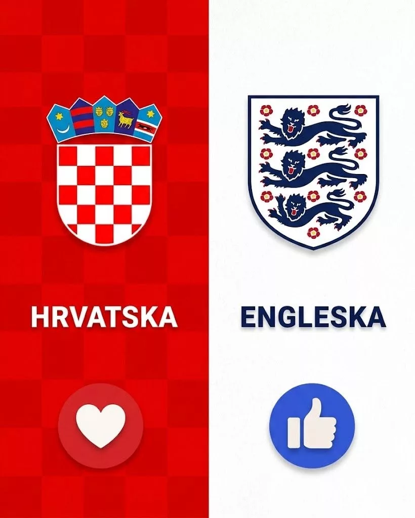 Cover Image for 🔥 KAKO GLEDATI: Hrvatska 🇭🇷 vs Engleska 🇬🇧 — potvrđeno vrijeme početka…