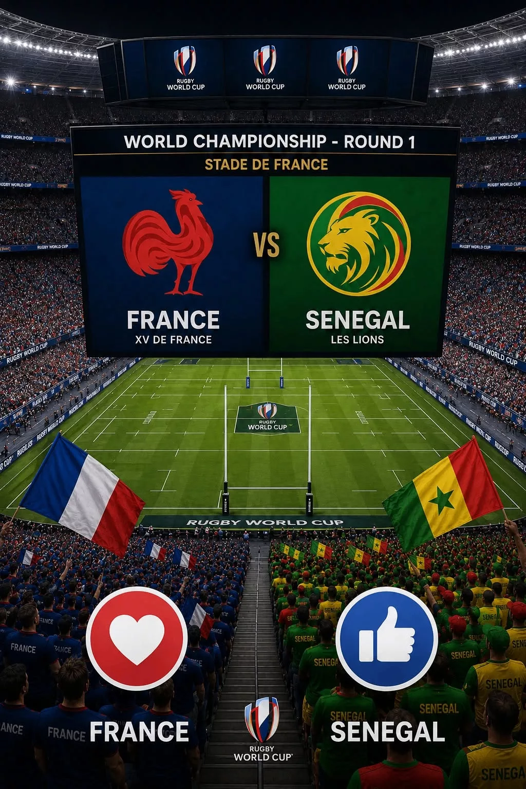 Cover Image for 🚨 NOUVEAU PROGRAMME 🚨 Le programme officiel du match de la 1re journée de la Coupe du Monde entre la France et le Sénégal a été modifié.