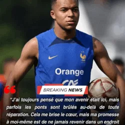 TRISTE NOUVELLE : Je pars et je promets de ne jamais revenir. La star de l’équipe de France, Kylian Mbappé, l’annonce après…