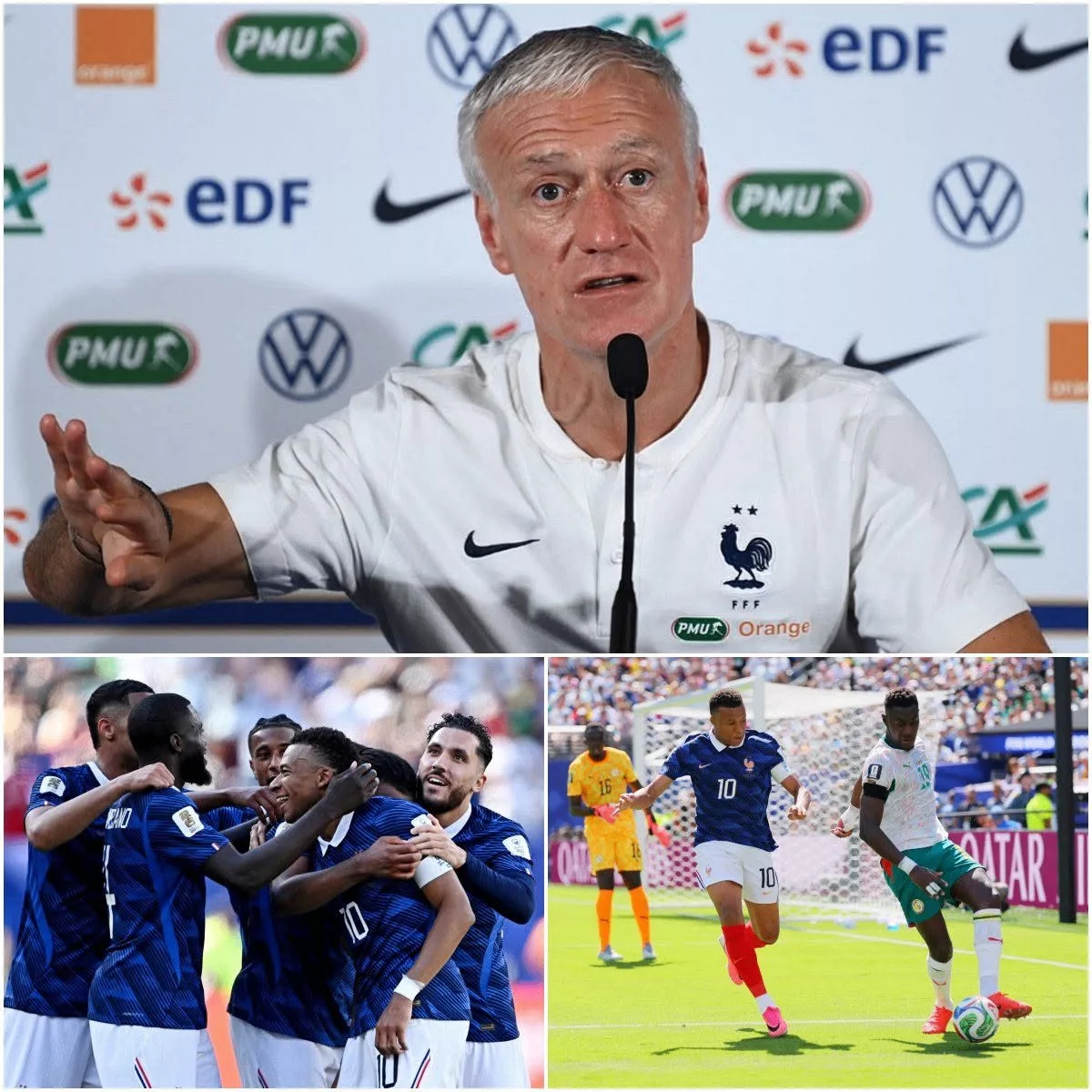 Cover Image for DERNIÈRE MINUTE : Après la victoire convaincante de la France 3–1 contre le Sénégal lors de son premier match de la Coupe du Monde de la FIFA 2026, le sélectionneur Didier Deschamps a livré un message d’après-match puissant et émouvant qui a immédiatement résonné dans toute la communauté du football français.