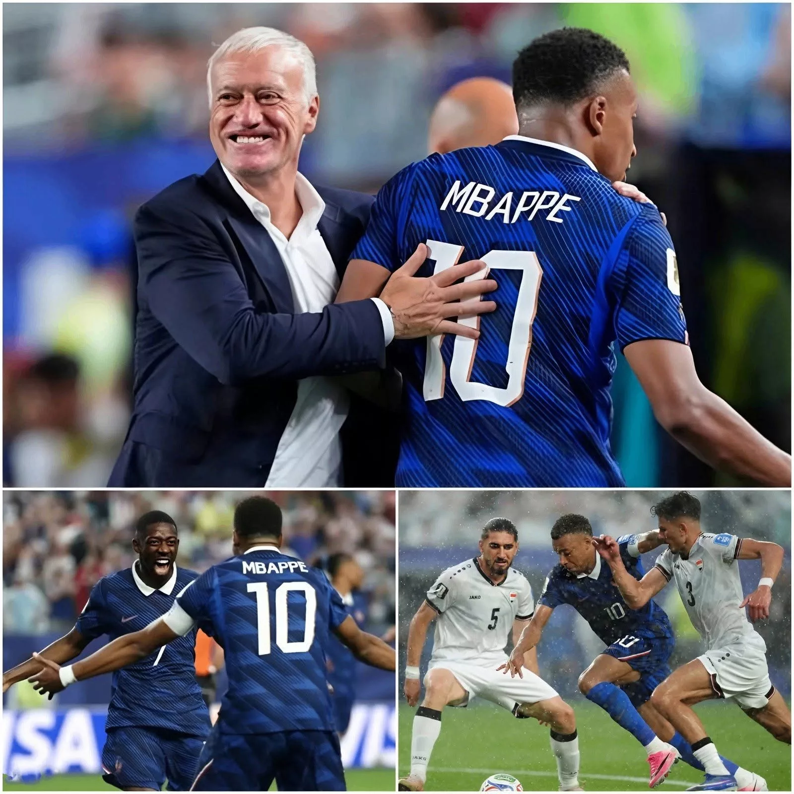 Cover Image for DERNIÈRE MINUTE : Après la victoire convaincante 3-0 de l’équipe de France contre l’Irak, Didier Deschamps a livré un message fort en conférence d’après-match, rappelant que ce succès ne se résume pas seulement au score.