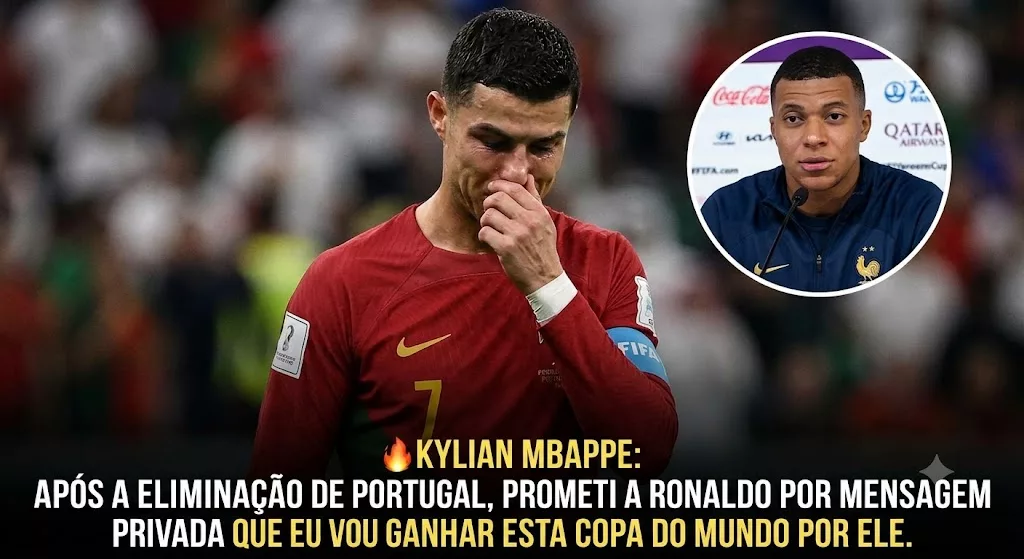 Cover Image for 🗣️ Alegada mensagem de Mbappé a Cristiano Ronaldo emociona adeptos: “Prometi-lhe que conquistaria o Mundial por ele”