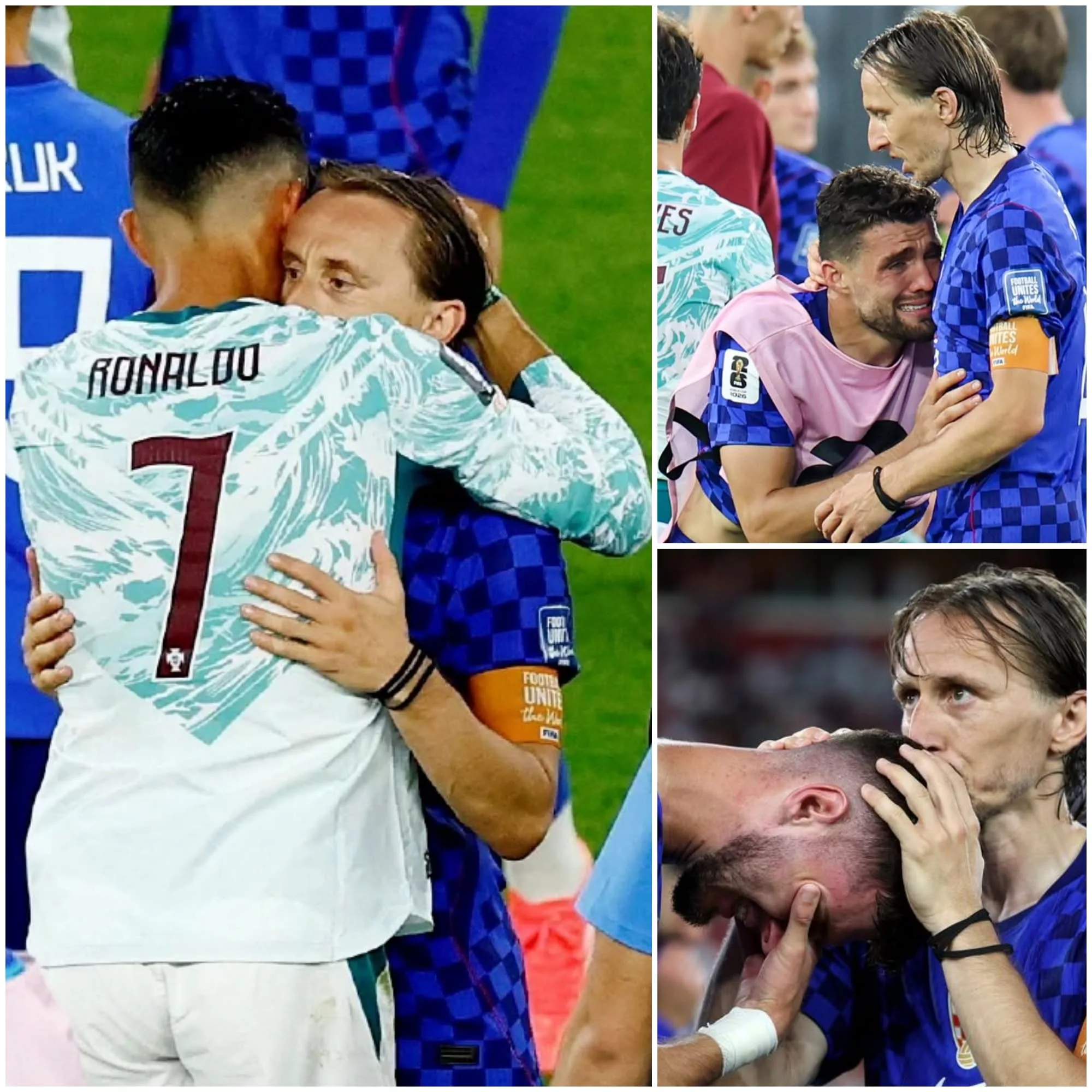 Cover Image for 🥹🇭🇷❤️ Enquanto Portugal celebrava a qualificação e a Croácia tentava lidar com a dor da eliminação, um dos momentos mais marcantes da noite aconteceu longe dos holofotes da festa. Não foi um golo, uma defesa impossível ou uma jogada brilhante que conquistou os aplausos do mundo. Foi um abraço. Um abraço entre dois dos maiores jogadores da história do futebol: Cristiano Ronaldo e Luka Modrić.