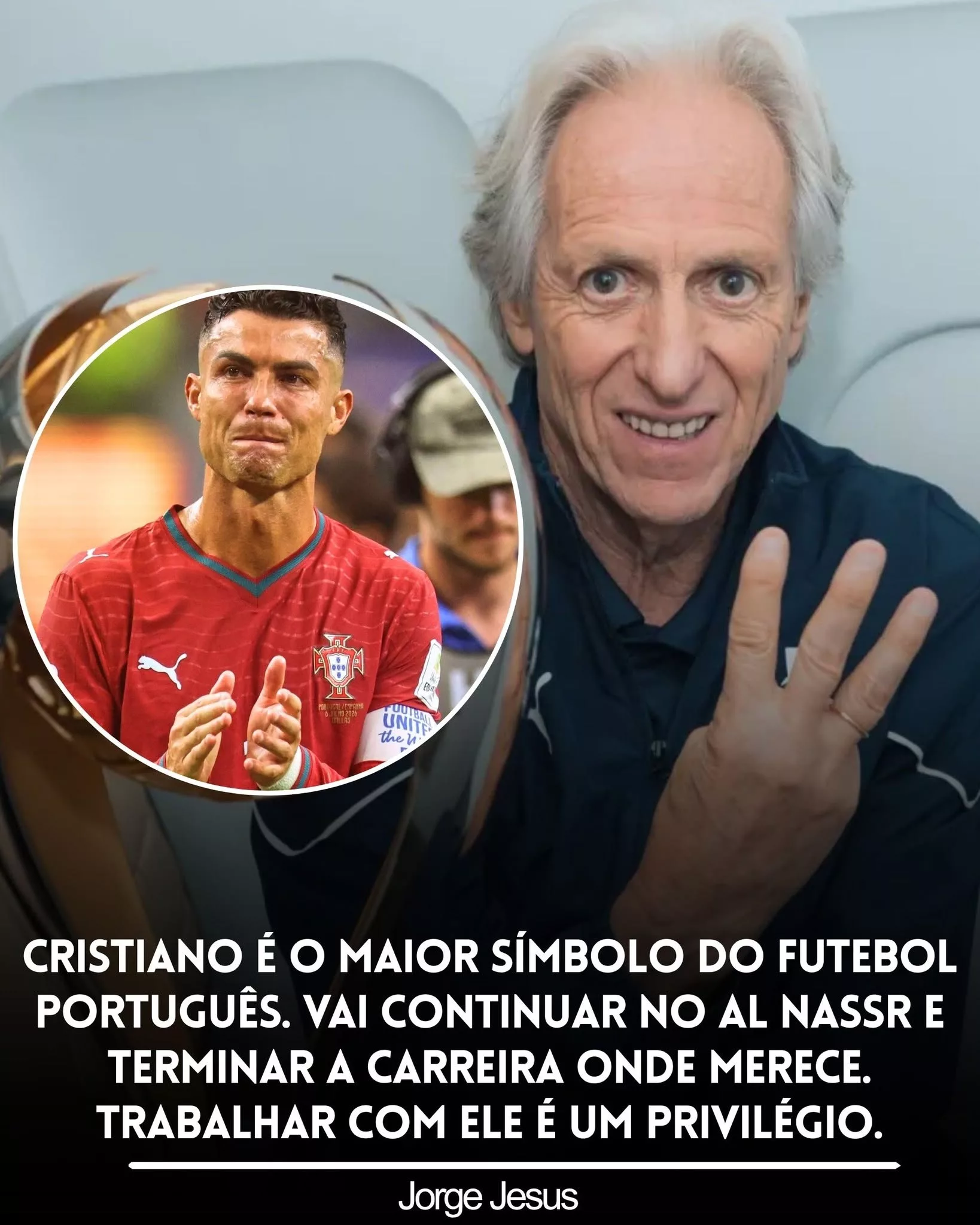 Cover Image for 🚨🇵🇹 JORGE JESUS RESPONDE ÀS CRÍTICAS SOBRE CRISTIANO RONALDO E REFORÇA A IMPORTÂNCIA DO CAPITÃO PARA O FUTURO DE PORTUGAL