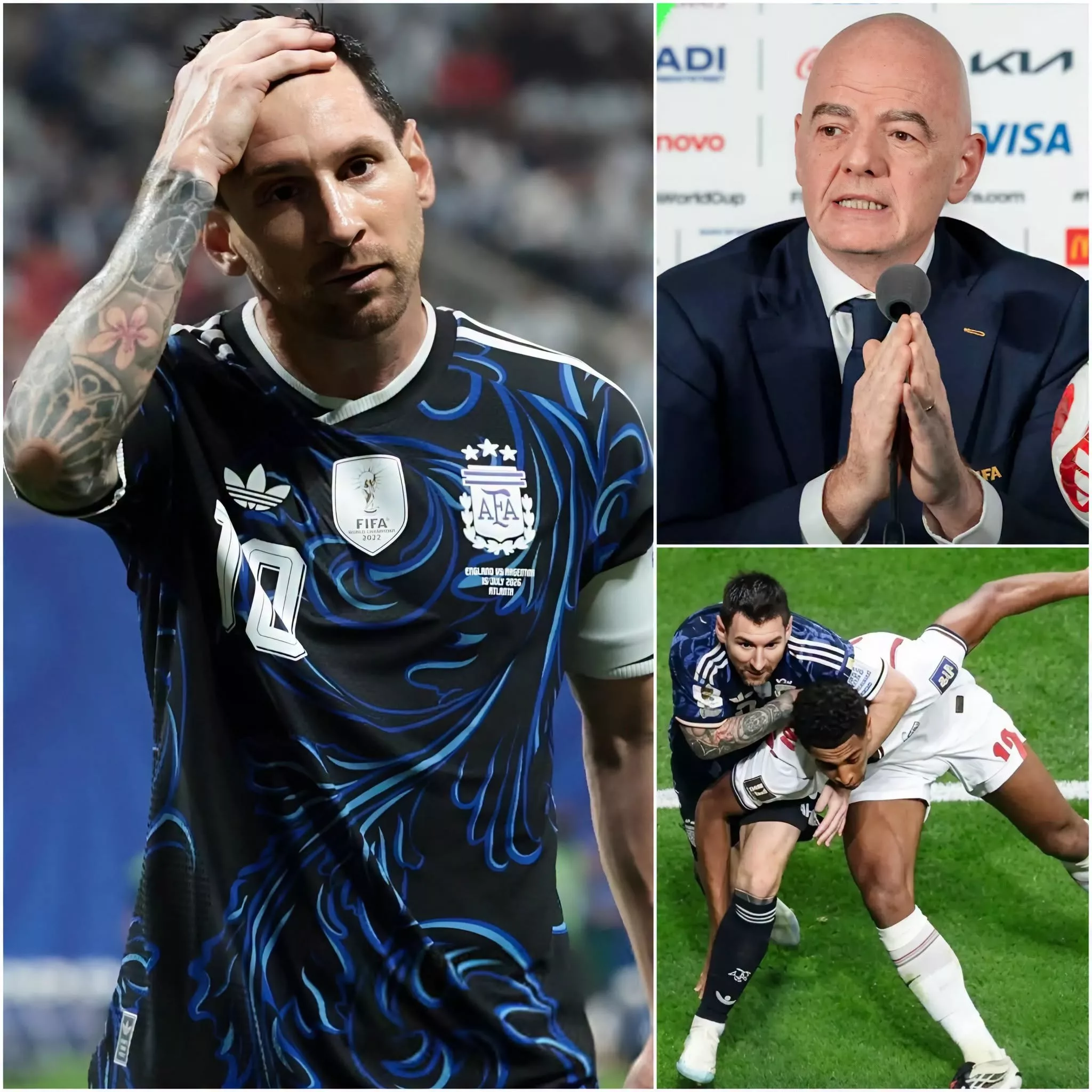 Cover Image for 🔴💥 UNPRECEDENTED IN FOOTBALL HISTORY: THE WORLD CUP FINAL IS AT RISK OF BEING CANCELLED! FIFA has just delivered a massive shock to the tournament by officially removing the referees who previously officiated matches involving Argentina.