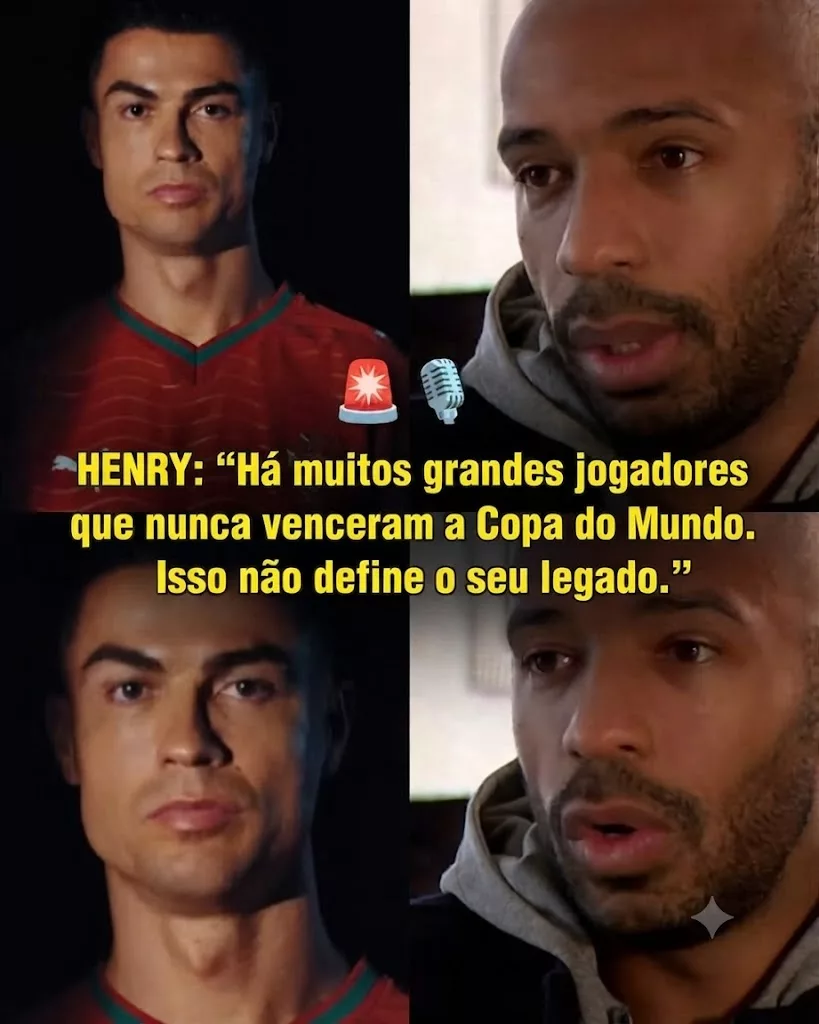 Cover Image for 🔥 THIERRY HENRY EXALTA O LEGADO DE CRISTIANO RONALDO E DEFENDE QUE UM MUNDIAL NÃO DEFINE A GRANDEZA DE UMA LENDA