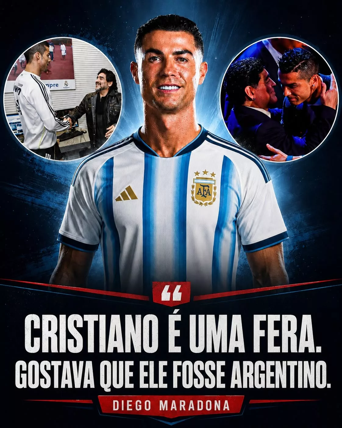 Cover Image for CONFISSÃO DE MARADONA: QUANDO UMA LENDA RECONHECE A GRANDEZA DE OUTRA