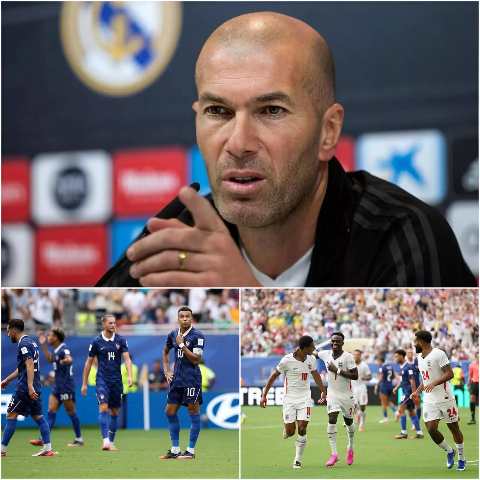 Cover Image for 🚨🔥 DERNIÈRE MINUTE : « Ils font honte à toute la France ! » Zidane aurait recadré Ryan Cherki et N’Golo Kanté à la pause face à l’Angleterre