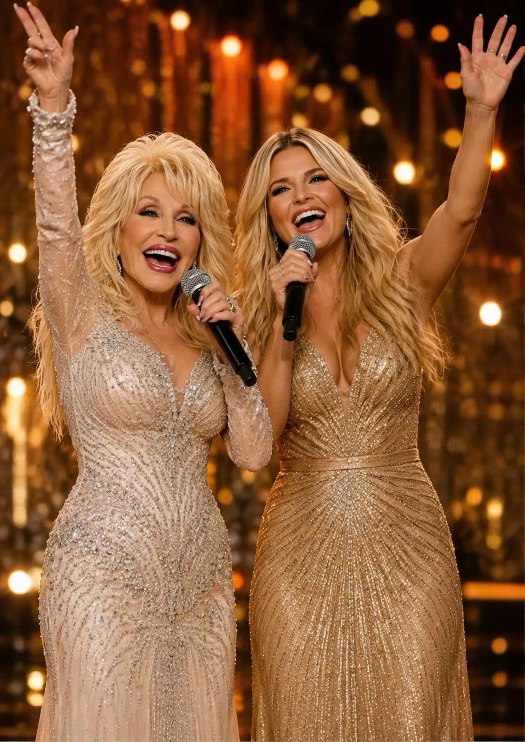 Cover Image for WHEN DOLLY PARTON AND MIRANDA LAMBERT STOOD TOGETHER, COUNTRY MUSIC REMEMBERED ITS SOUL