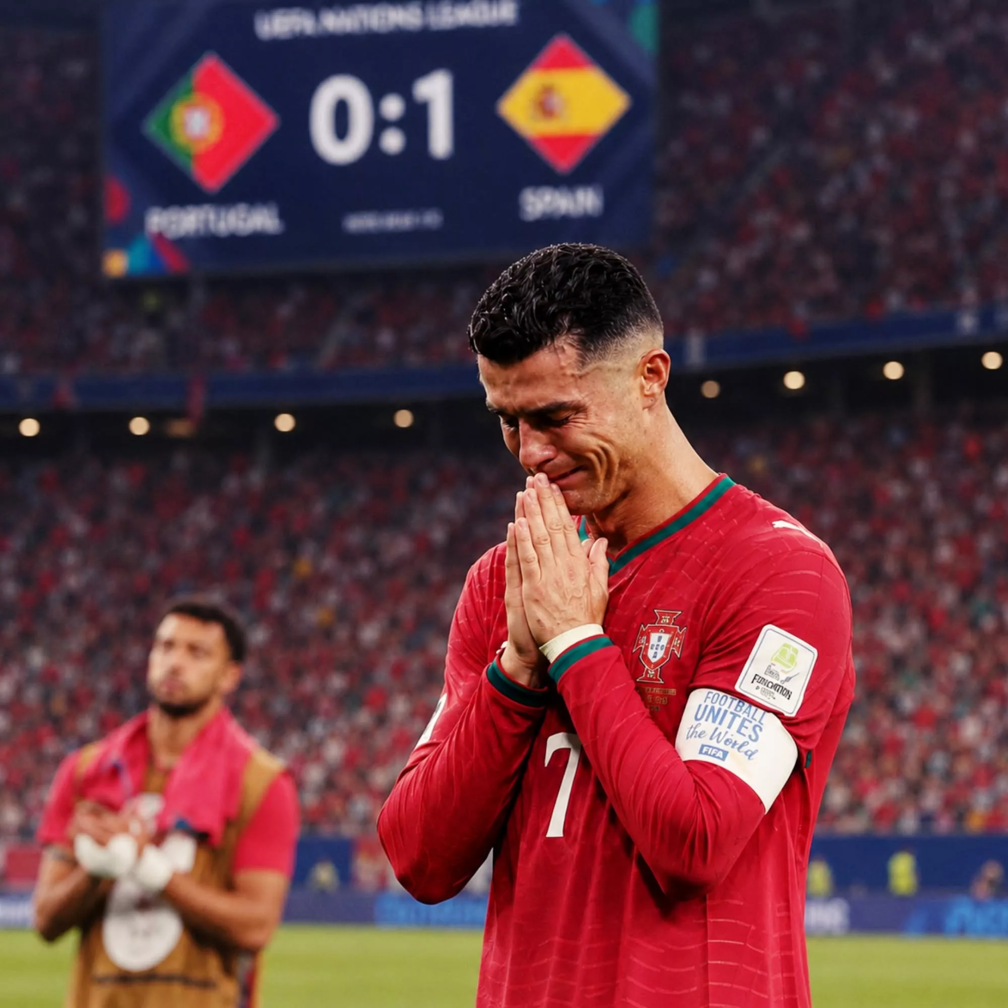 Cover Image for O gesto de Cristiano Ronaldo que emocionou Portugal após a derrota frente à Espanha