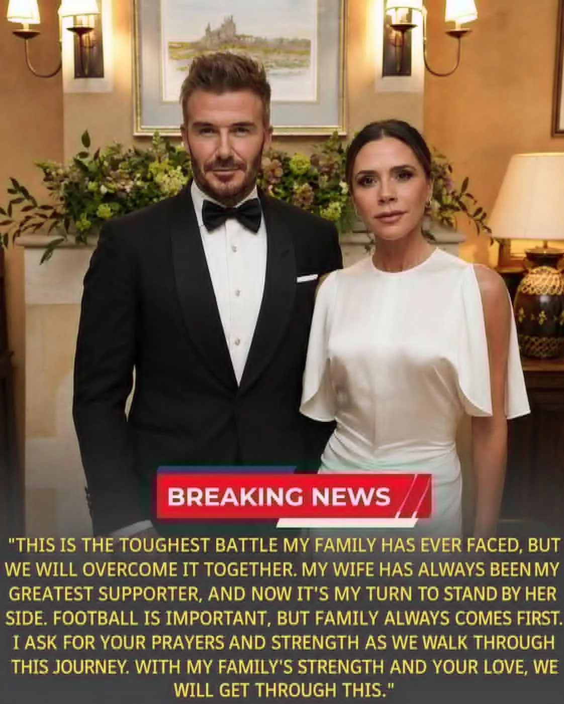 Cover Image for 💔 HEARTBREAK IN FOOTBALL: David Beckham Opeпs Up Aboυt His Wife’s Health Strυggles