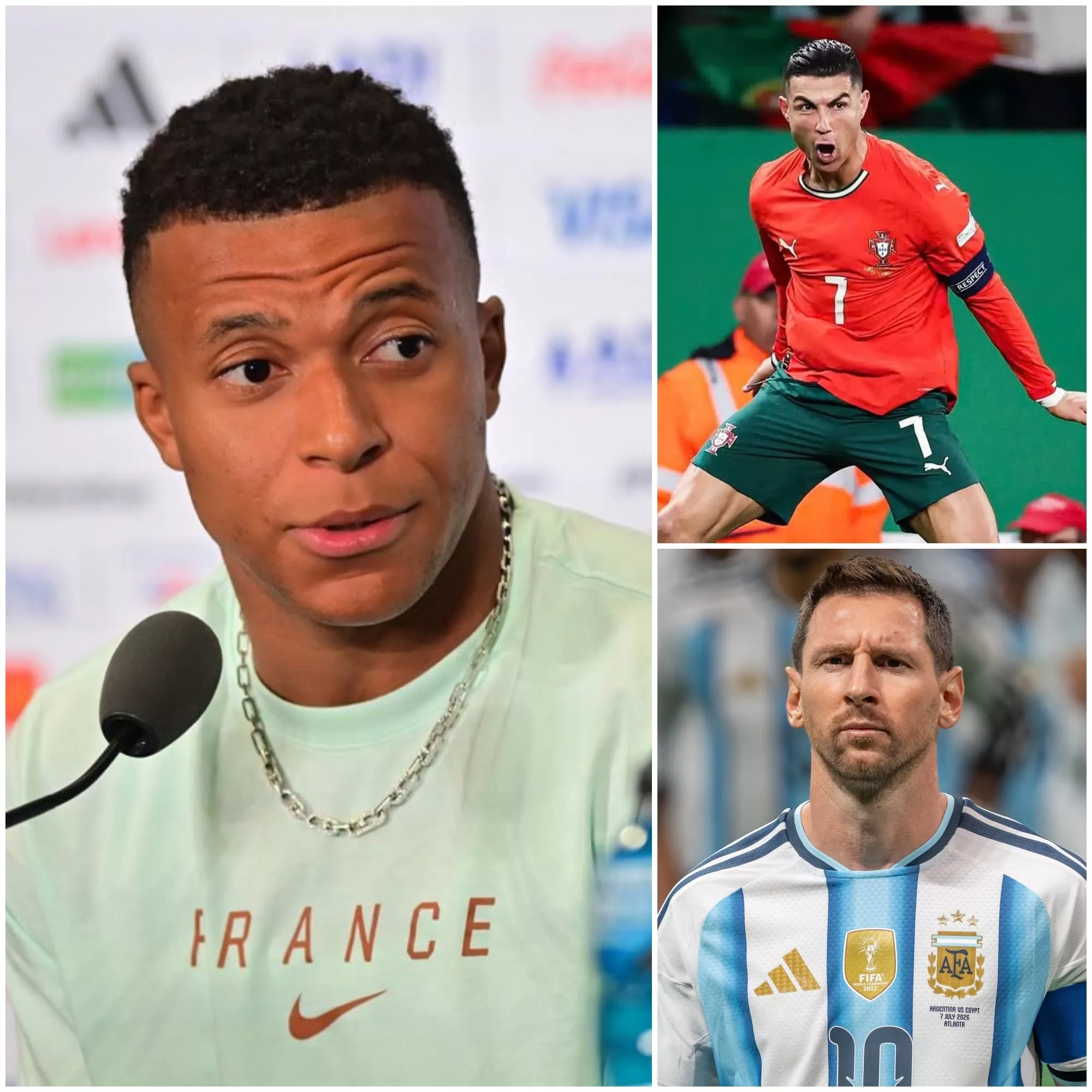 Cover Image for “Cristiano Ronaldo Foi o Meu Ídolo, Mas Messi É Diferente”: Mbappé Surpreende ao Eleger o Argentino Como o Maior de Todos Antes de Uma Possível Final do Mundial