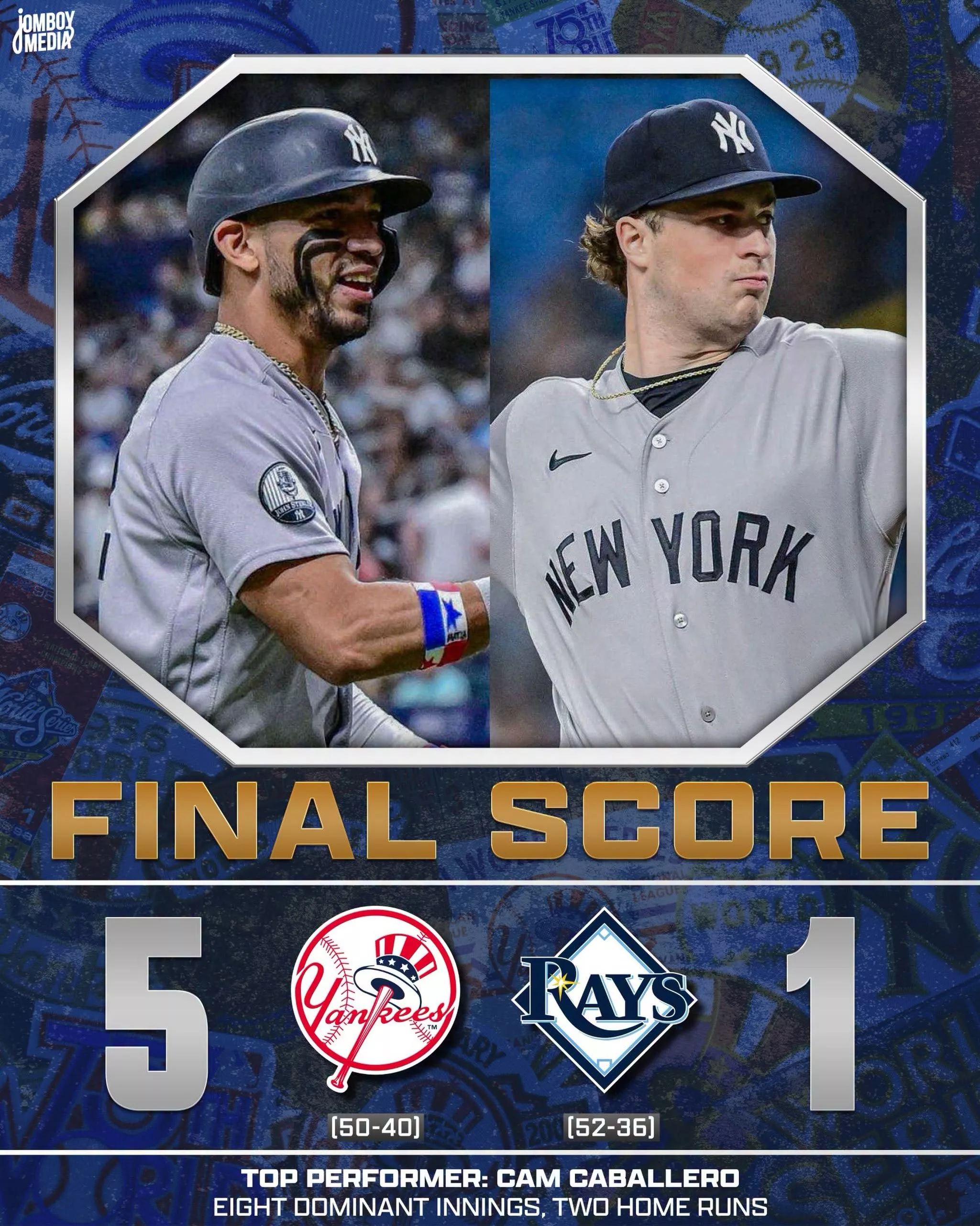 Cover Image for 🚨 BREAKING NEWS: Cam Schlittler and “Cabby” delivered when the New York Yankees needed them most, helping end a frustrating drought at Tropicana Field with a statement victory. ⚾🔥