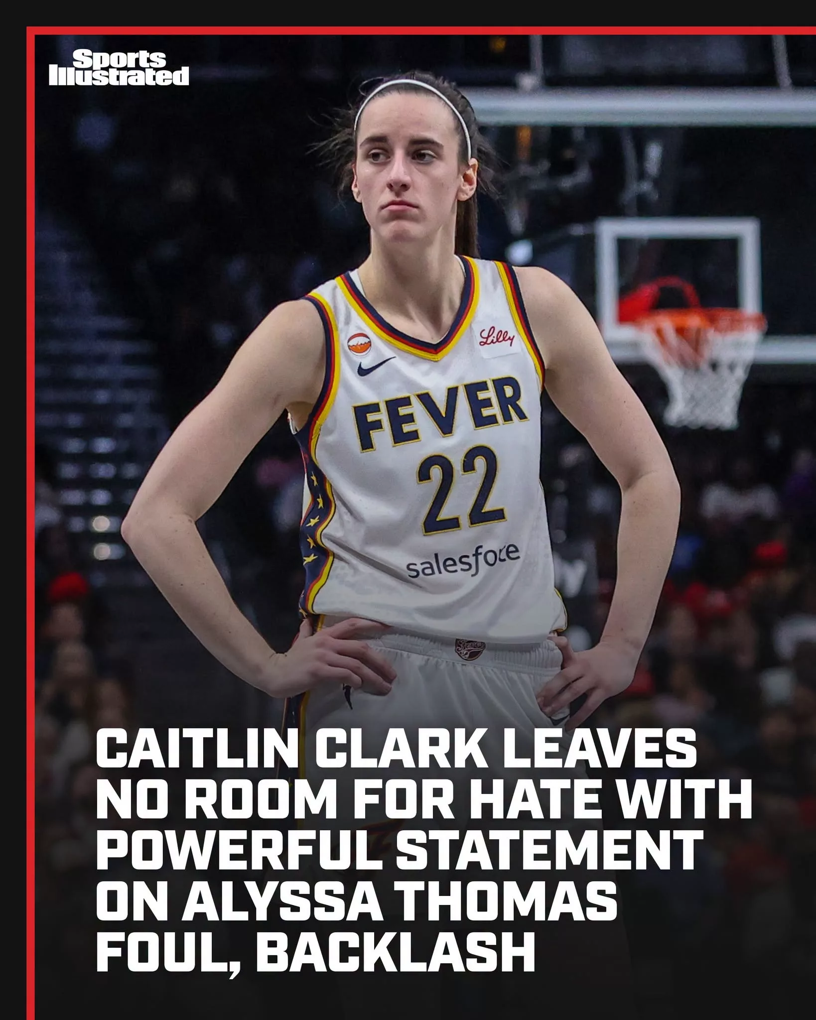 Cover Image for The Fever star made her first comments in the wake of the WNBA’s suspension of Alyssa Thomas