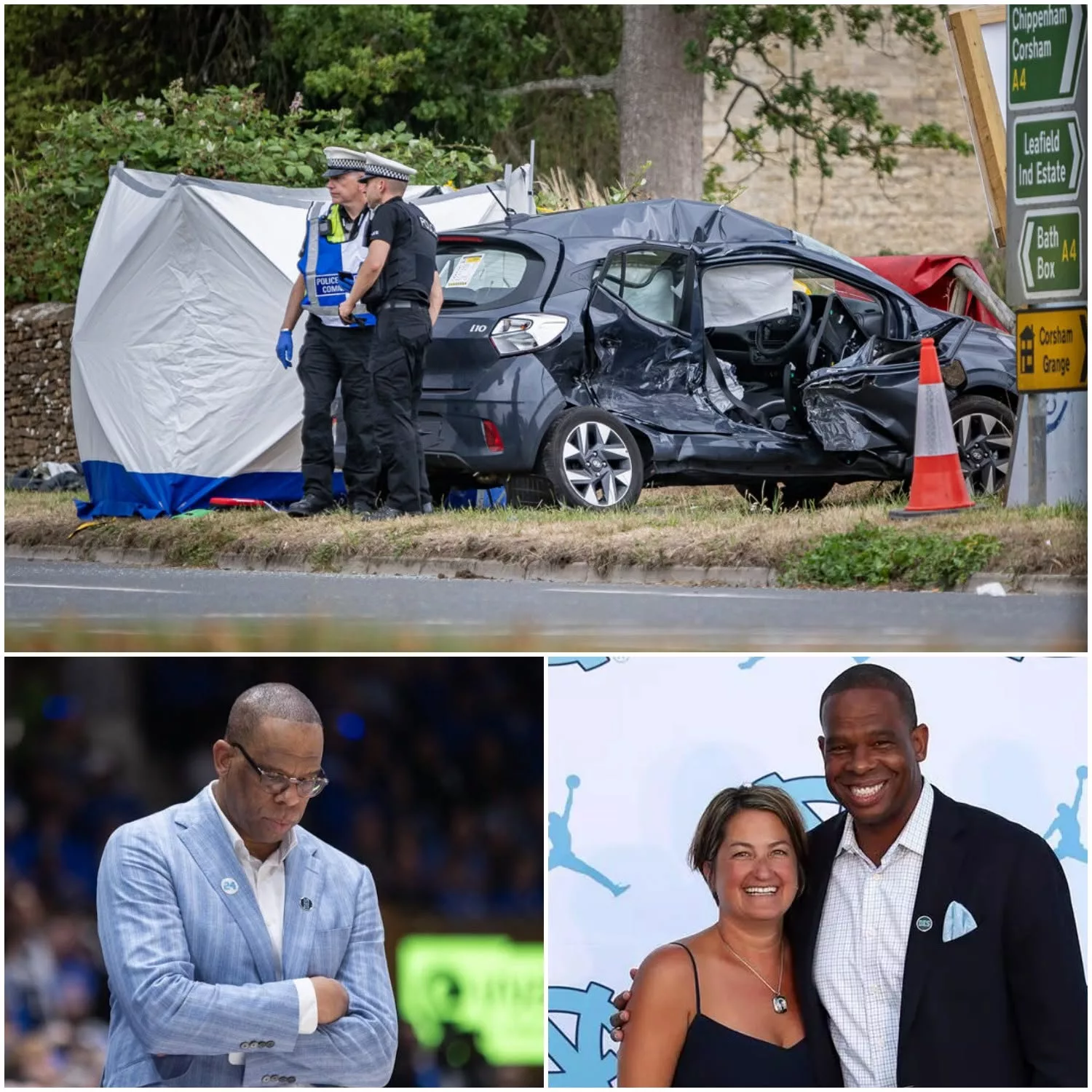 Cover Image for An emotional earthquake swept across the United States as urgent news confirmed that North Carolina Tar Heels head coach Hubert Davis — the beloved husband and lifelong partner of Leslie Davis — is in critical condition, just minutes after an emergency medical alert was issued.