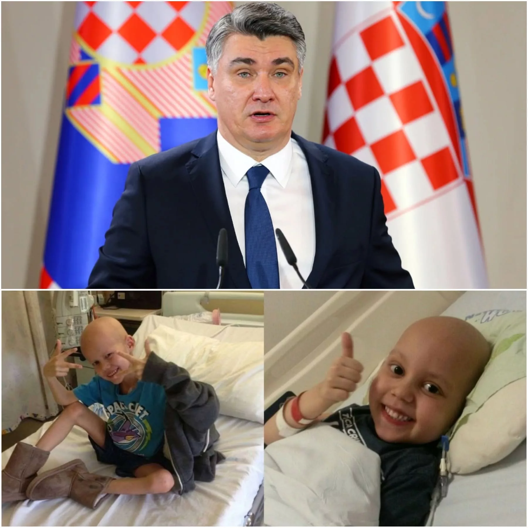 Cover Image for Djevojčica s terminalnim tumorom na mozgu imala je samo jednu želju: upoznati Zorana Milanovića. Ono što se dogodilo u toj bolničkoj sobi slomilo je srca svih koji su bili prisutni.