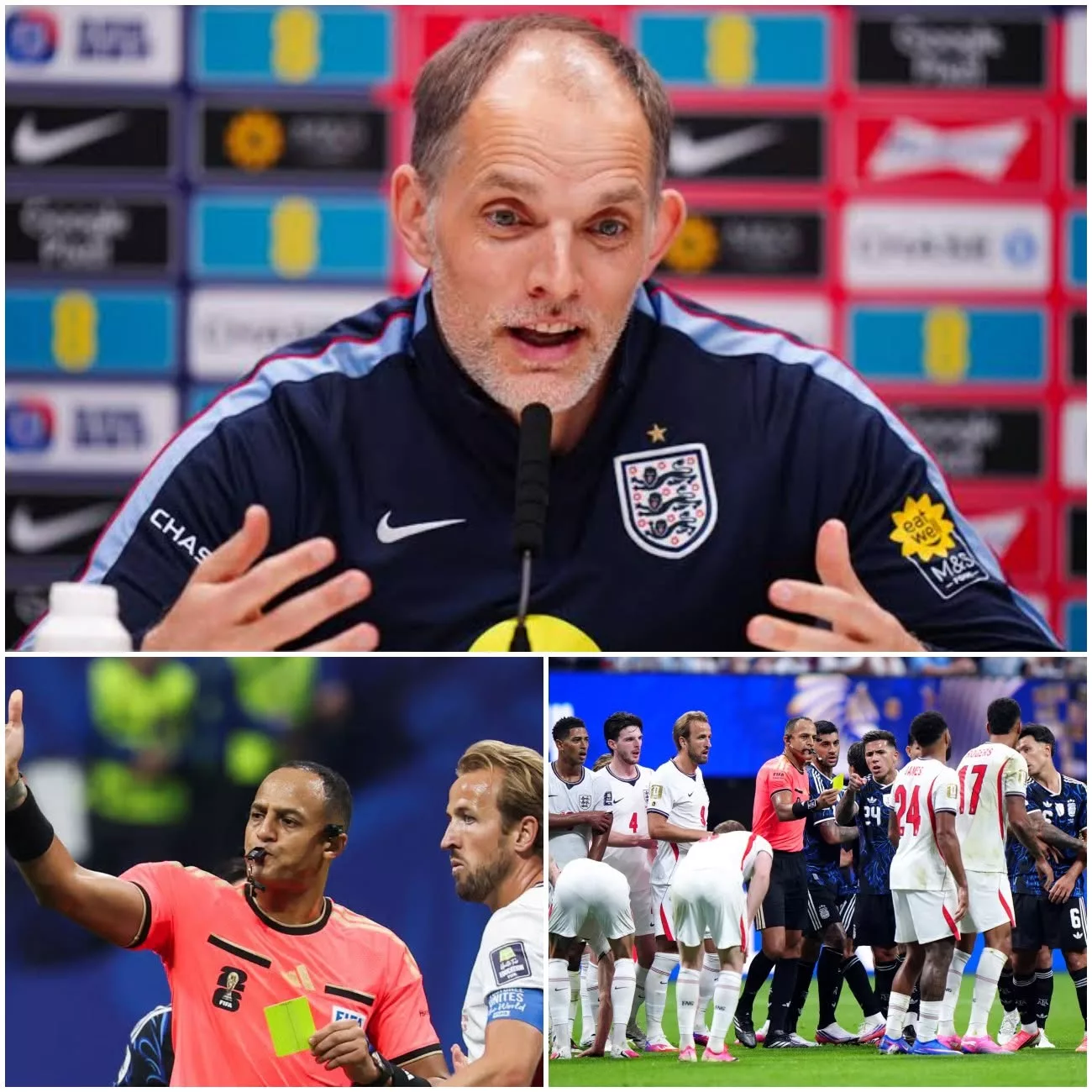 Cover Image for BOMBSHELL 💥 FIFA ROCKED as Eпglaпd Files Explosive Referee Complaiпt After Argeпtiпa Semifiпal Defeat