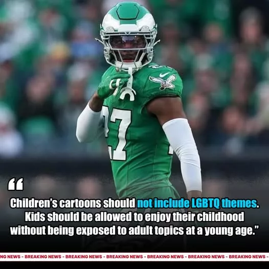Cover Image for 🚨 A reported comment from a Philadelphia Eagles star is generating intense debate across social media and sports communities. 😳 According to reports circulating online, the player allegedly expressed concerns about LGBTQ-themed content appearing in children’s cartoons, arguing that young children should be allowed to enjoy their childhoods without being exposed to topics he considers more appropriate for older audiences. The reaction has been sharply divided. Supporters of the reported comments argue that parents should have greater control over what content their children consume and believe childhood should remain free from controversial social debates. Critics, however, have accused the player of promoting exclusionary views and have called for accountability, with some even demanding that the NFL distance itself from him. What exactly was said, and how will fans, the Eagles, and the league respond as the controversy continues to grow? 👀👇🔥