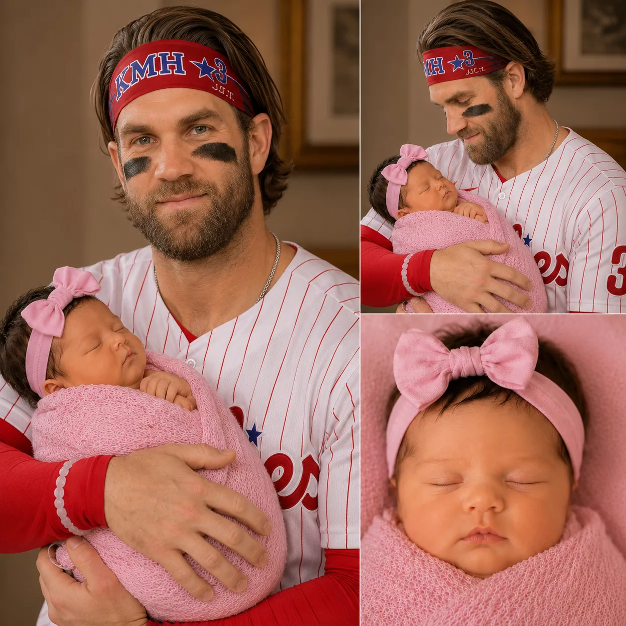 Cover Image for 🚨 BRYCE HARPER IS A FATHER AGAIN – AND THE BABY’S NAME IS MELTING HEARTS! 🚨