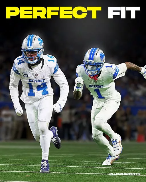 Cover Image for 🔥 The Detroit Lions continue to boast one of the NFL’s most dangerous receiving duos—and the national media is finally taking notice. 🦁  According to Sports Illustrated, Amon-Ra St. Brown and Jameson Williams have been ranked as the No. 4 wide receiver tandem entering the 2026 season. Their combination of elite route-running, dependable hands, and game-breaking speed gives Detroit an offense capable of attacking defenses in every possible way.  While St. Brown continues to dominate underneath with his consistency, Williams has emerged as one of the league’s most feared deep threats after consecutive 1,000-yard seasons. Together, they could be the key to another championship push.  Are the Lions’ star receivers underrated, or do they deserve to be ranked even higher?