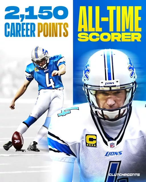 Cover Image for 🦁 Some legends are remembered for championships. Others are remembered for a lifetime of loyalty. Jason Hanson wasn’t just the Lions’ kicker—he was the definition of consistency. Across 21 unforgettable seasons, Hanson scored an astonishing 2,150 points, drilled 495 field goals, converted 665 extra points, and appeared in a franchise-record 327 games, becoming one of the greatest players ever to wear the Honolulu Blue. Generation after generation of Lions fans found comfort knowing No. 4 was ready whenever the game was on the line. His remarkable longevity and unwavering loyalty turned him into a true Detroit icon. Is Jason Hanson the most underrated legend in Lions history? 👀