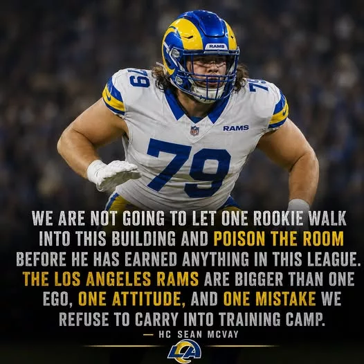 Cover Image for 🚨 BREAKING: A surprising roster move by the Rams is turning heads across the NFL—and it may have had nothing to do with talent. Reports suggest Los Angeles decided to part ways with a rookie whose attitude reportedly created tension inside the locker room. Rather than keeping a promising player for depth, the organization appears to have prioritized protecting its culture ahead of training camp. If true, it’s another reminder that in the NFL, character can be just as important as ability. Was this a necessary message to the entire roster, or did the Rams give up on a young player too quickly? The decision is already sparking heated debate among fans.