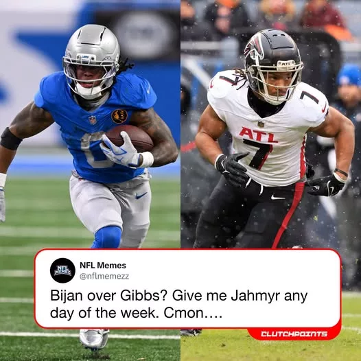 Cover Image for 🏈 ESPN ranked Bijan Robinson ahead of Jahmyr Gibbs—but did they get it right? The latest running back rankings have sparked plenty of debate after Bijan Robinson edged out Jahmyr Gibbs despite Gibbs’ explosive production and key role in Detroit’s high-powered offense. ESPN praised Robinson’s complete skill set, versatility, and belief that he’s only beginning to scratch the surface of his potential. Still, many Lions fans argue Gibbs has already proven he’s one of the NFL’s most dynamic playmakers and deserves to be ranked higher. So, is Robinson truly the better all-around back, or is Gibbs being overlooked once again? The debate is heating up, and fans on both sides have plenty to say. 👇 Full breakdown and reactions in the comments!