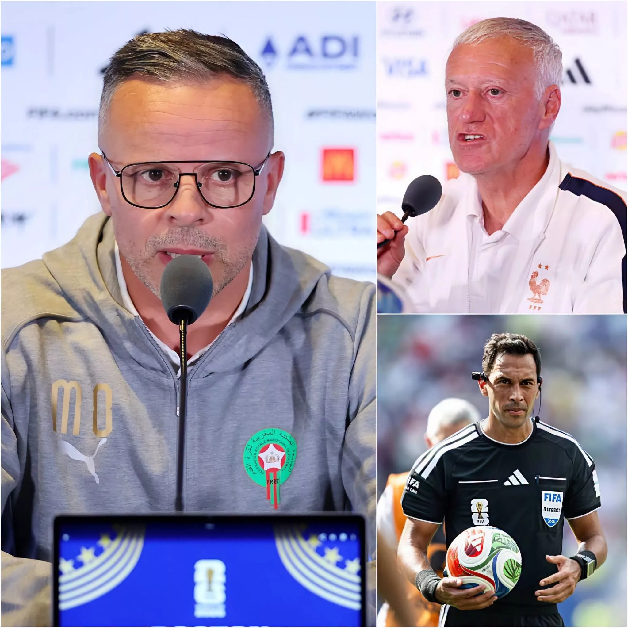 Cover Image for « C’EST UN VOL ! ON NOUS A PRIVÉS D’UNE PLACE EN DEMI-FINALE ! » L’entraîneur du Maroc, Mohamed Ouahbi, est sorti de ses gonds après la défaite contre la France en quart de finale de la Coupe du monde 2026