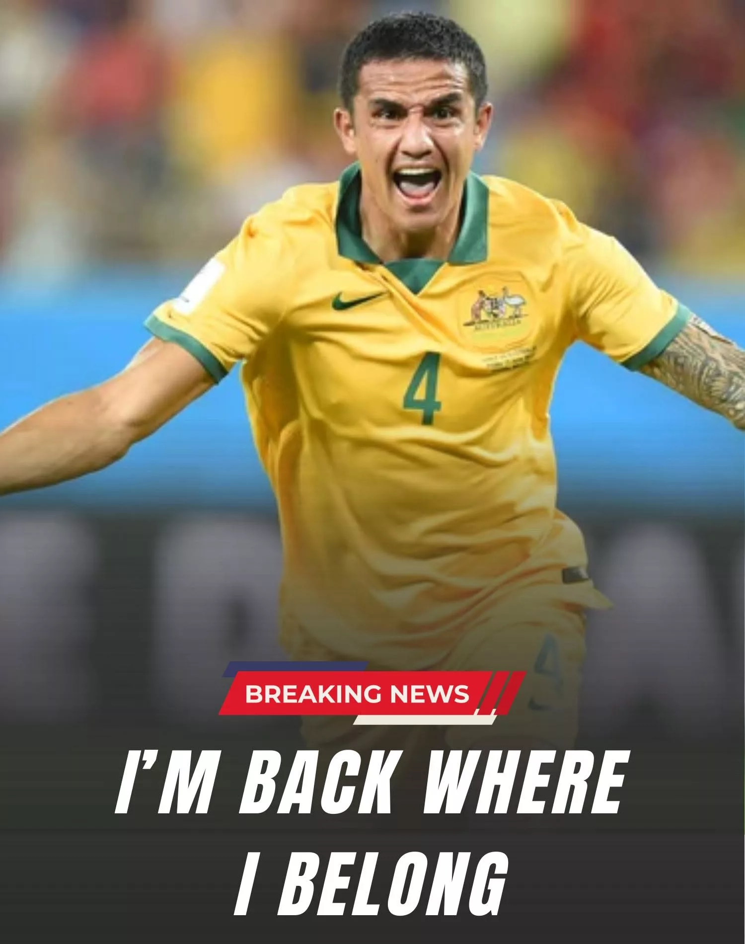Cover Image for I’M BACK WHERE I BELONG: A former Australia National Football Team superstar is reportedly set to make a spectacular long-term return to the team – and the entire football world is in shock.