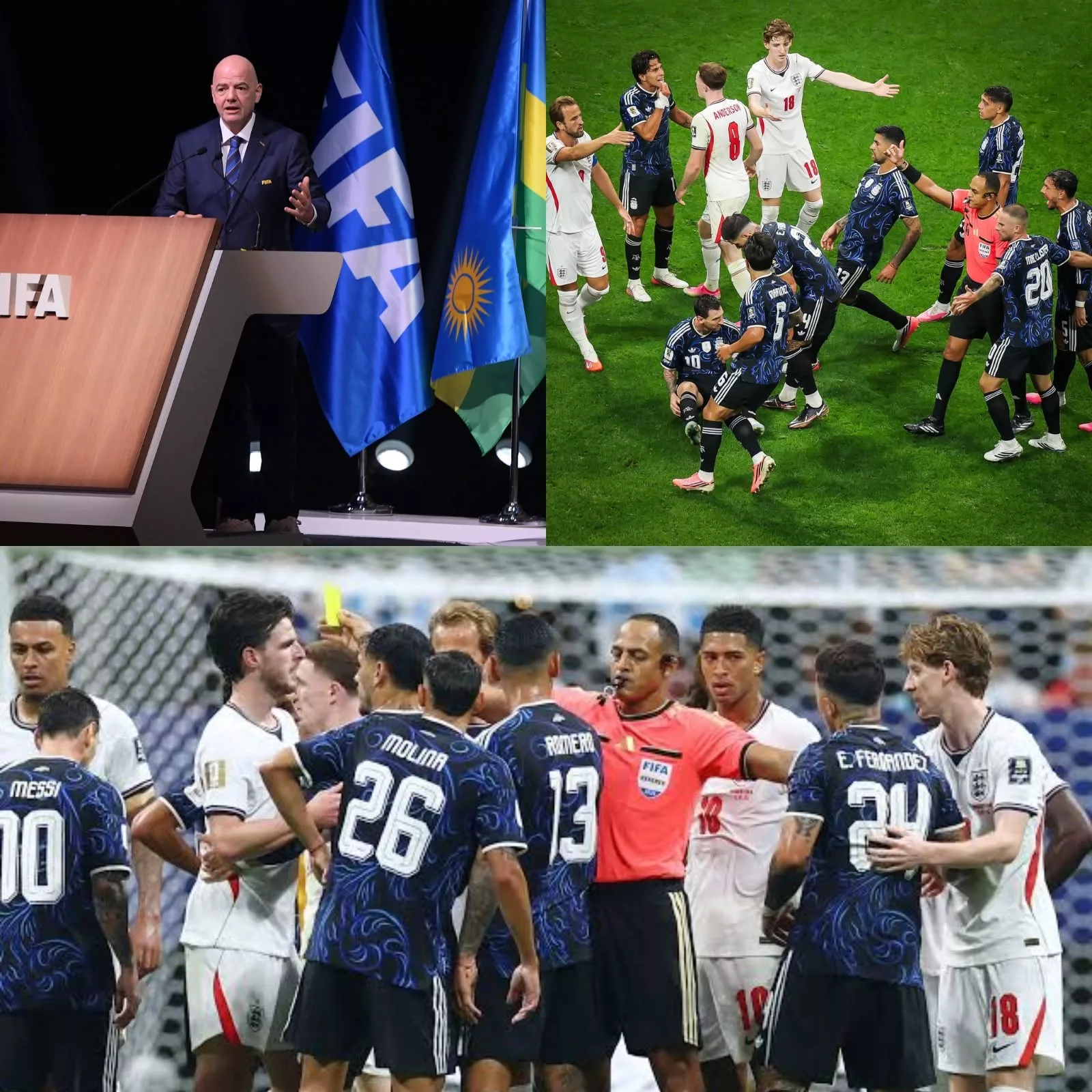 Cover Image for WORLD CUP BOMBSHELL: Gianni Infantino Releases Official FIFA Statement After Hours of Investigation Into Lionel Messi’s Controversial Offside Assist Against England — The UK Reacts in Disbelief….