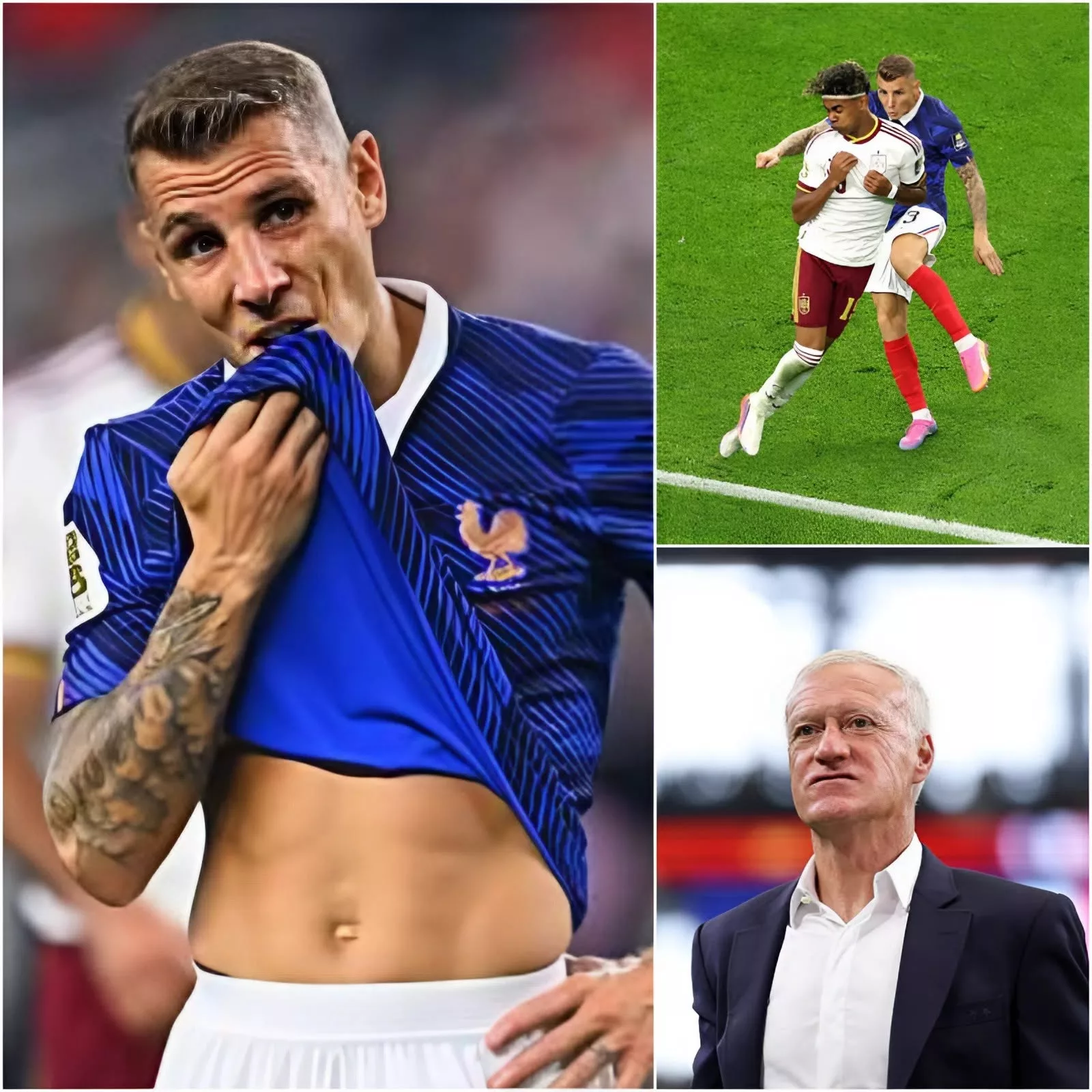 Cover Image for DERNIÈRE MINUTE : Toute la France est sous le choc.« J’ai décidé de ne plus jouer pour l’équipe de France, à cause de ce que Didier Deschamps a dit à mon sujet et de l’énorme polémique que cela a provoquée dans les médias.
