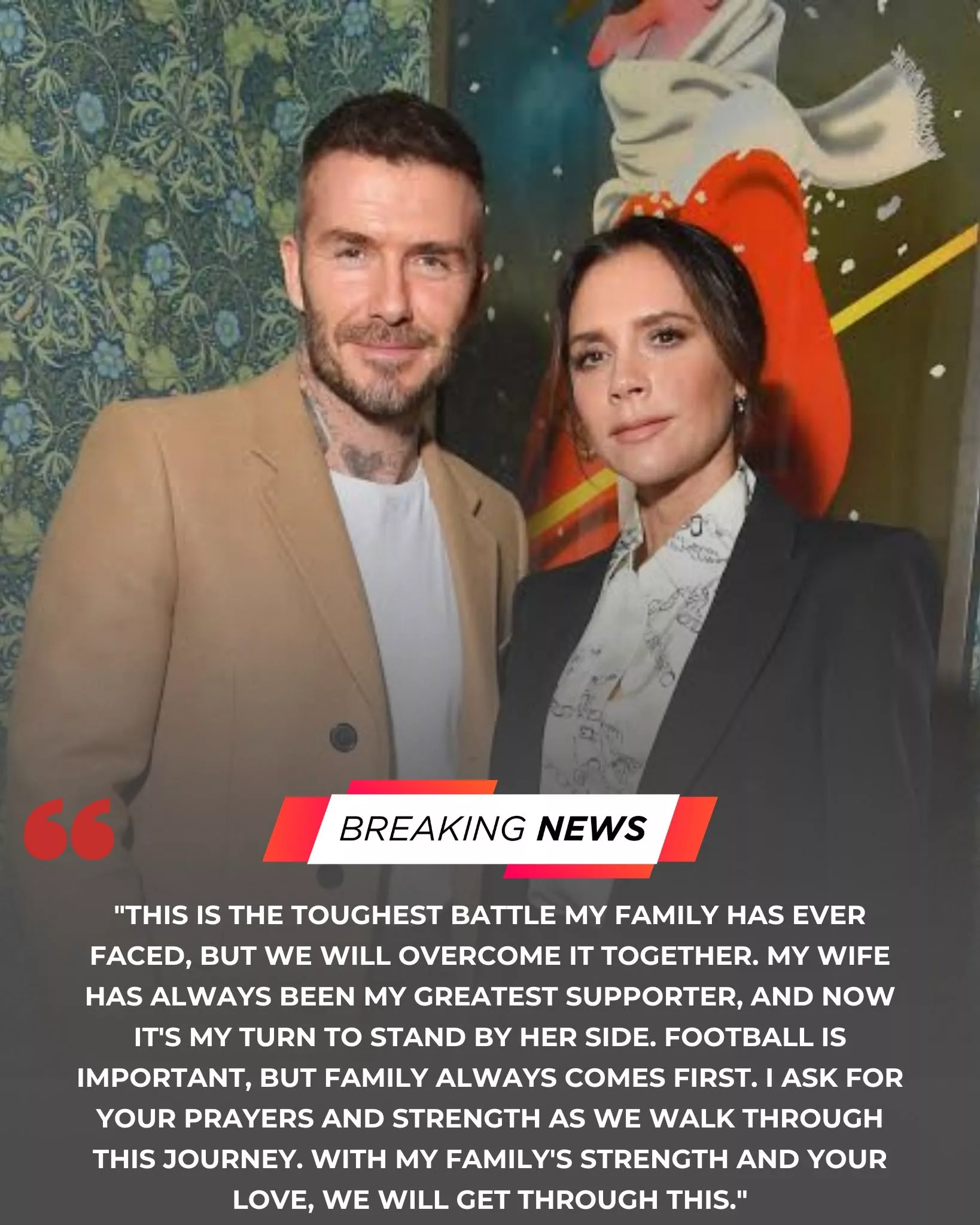 Cover Image for What a heartbreaking ending: The football world was stunned when David Beckham and his family made a devastating announcement, bringing fans to tears and shaking the entire English football community…