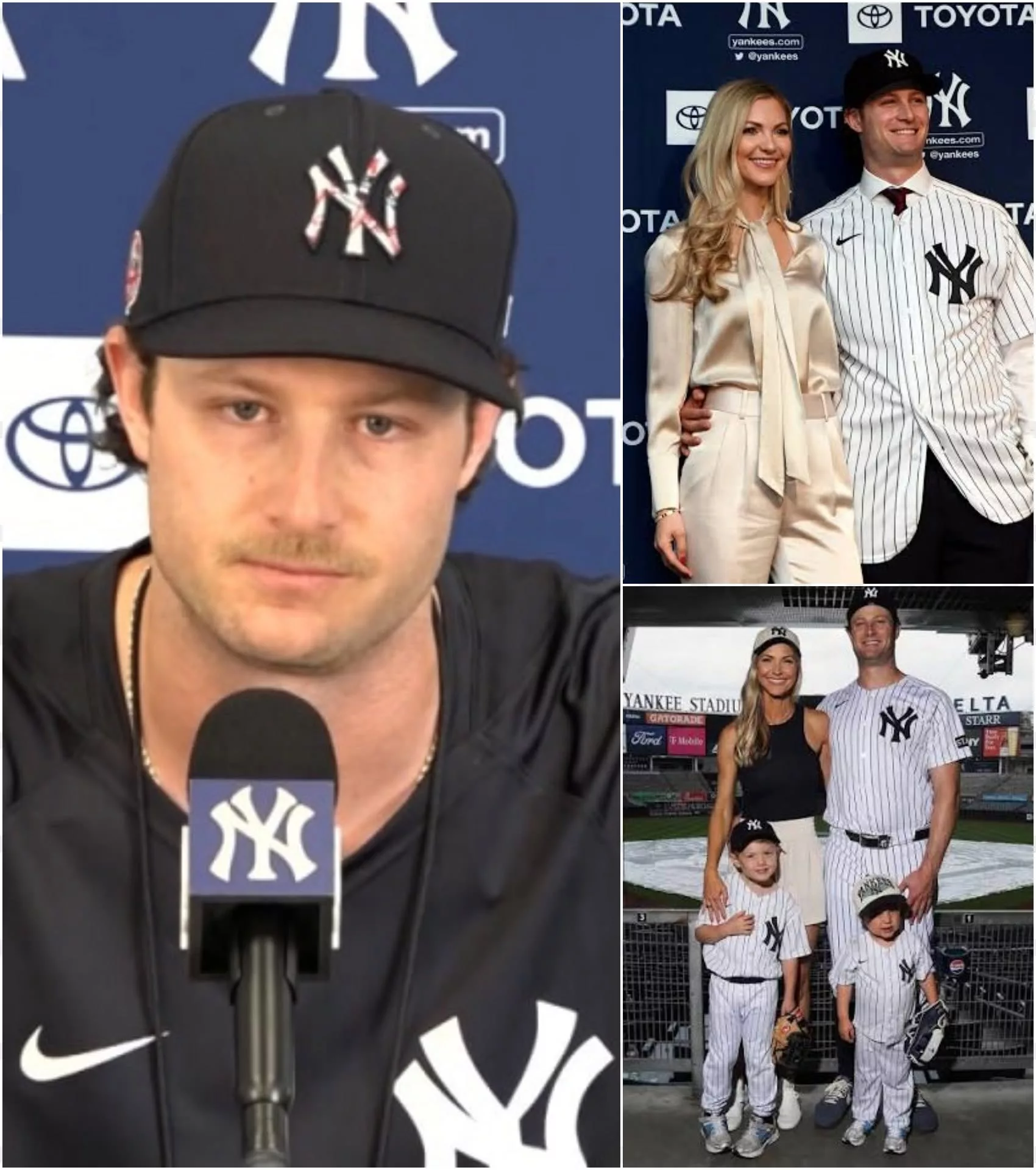 Cover Image for BREAKING 15 MINUTES AGO: New York Yankees ace Gerrit Cole and his wife have just delivered a major bombshell announcement, sending shockwaves throughout Yankees Nation and the entire Major League Baseball community…