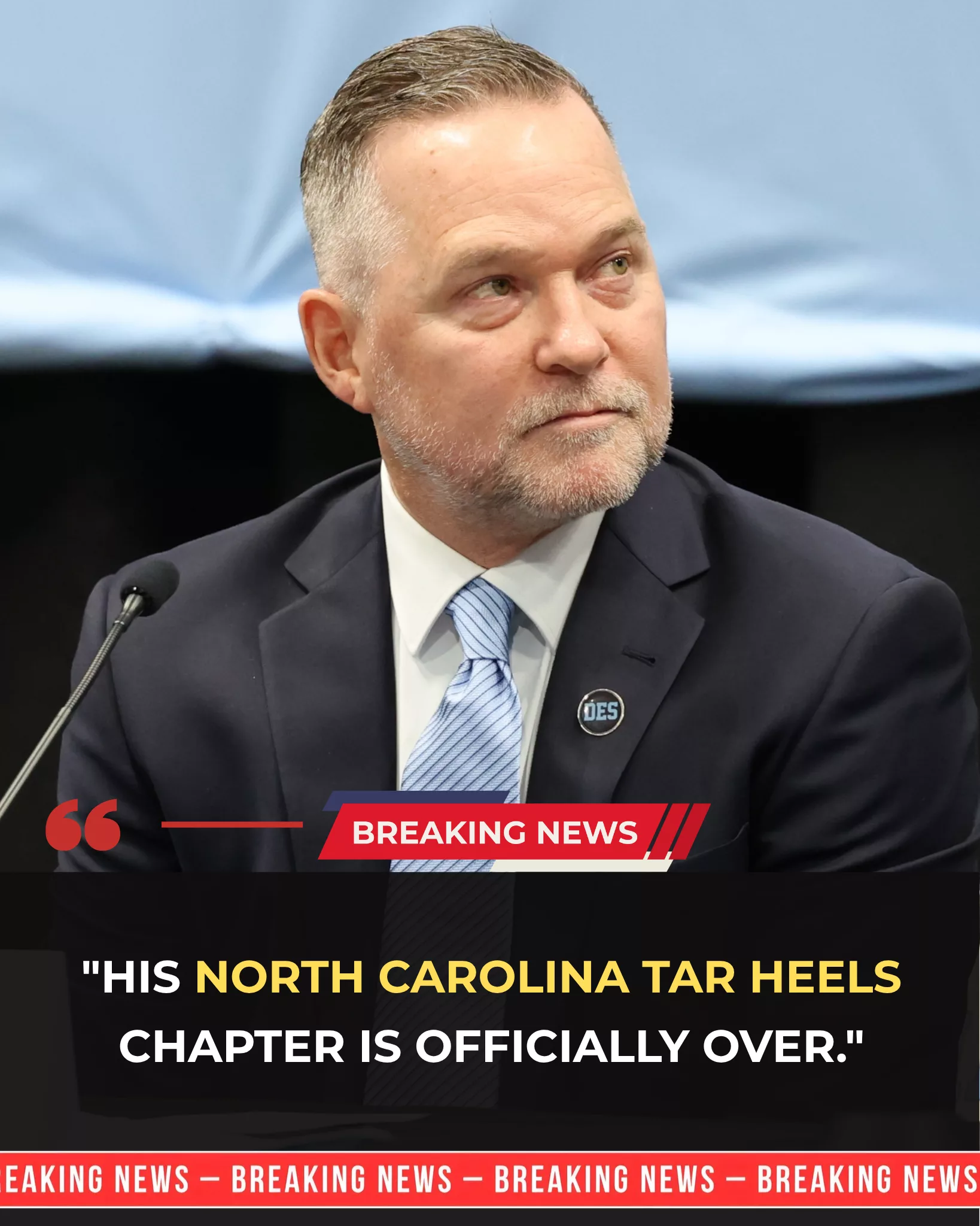Cover Image for 🚨 BREAKING : “His North Carolina Tar Heels Chapter Is Officially Over.” 😱