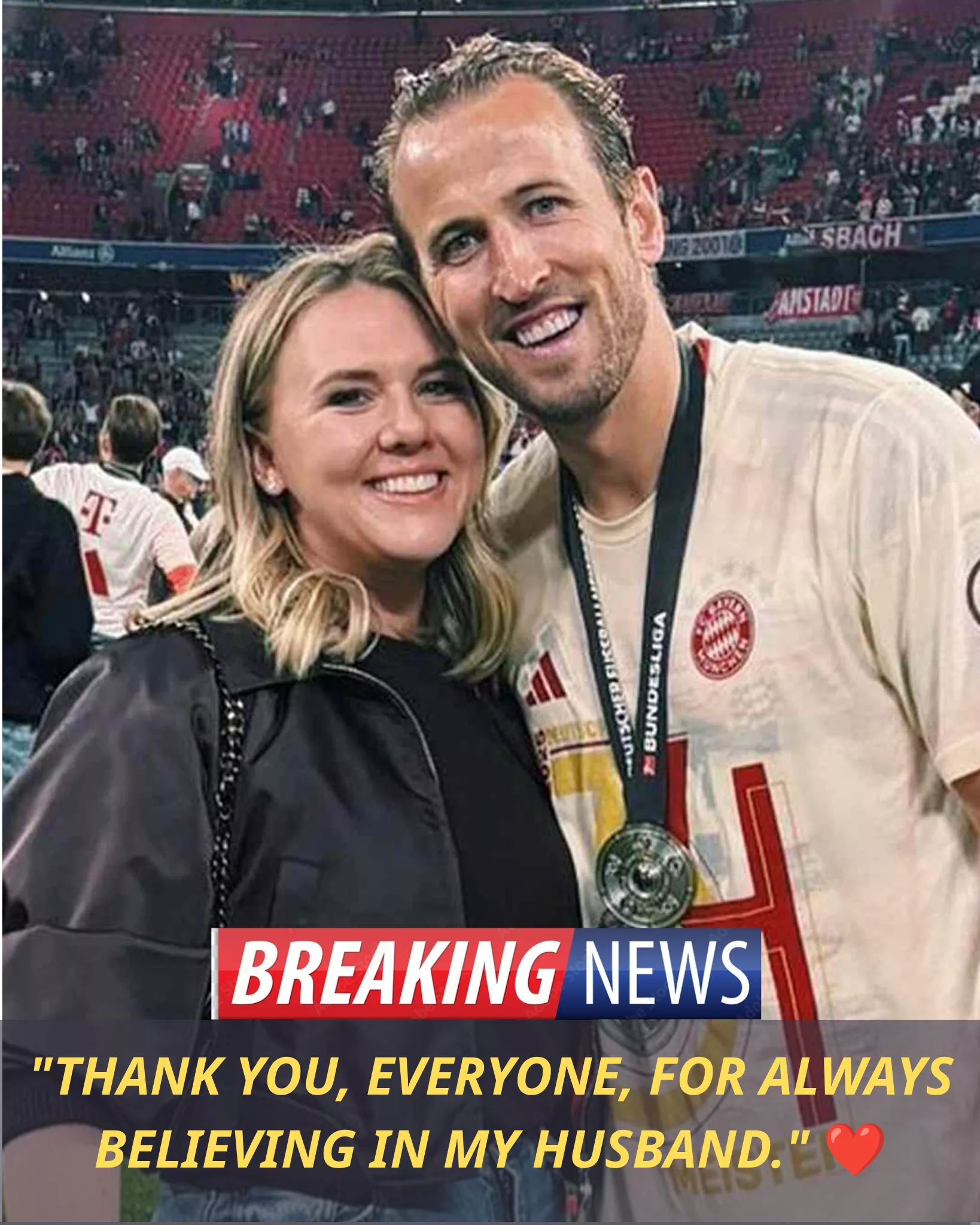 Cover Image for 🥹❤️ The Most Emotional Message After England’s 2–1 Victory Over Norway Didn’t Come From the Dressing Room—It Came From Harry Kane’s Wife