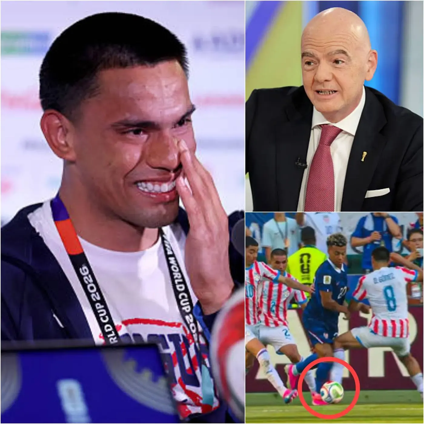 Cover Image for « CE N’ÉTAIT CLAIREMENT PAS UN PENALTY ! » Diego Gómez est sorti de ses gonds après la défaite 1-0 du Paraguay face à la France, affirmant que son équipe avait été privée de sa qualification