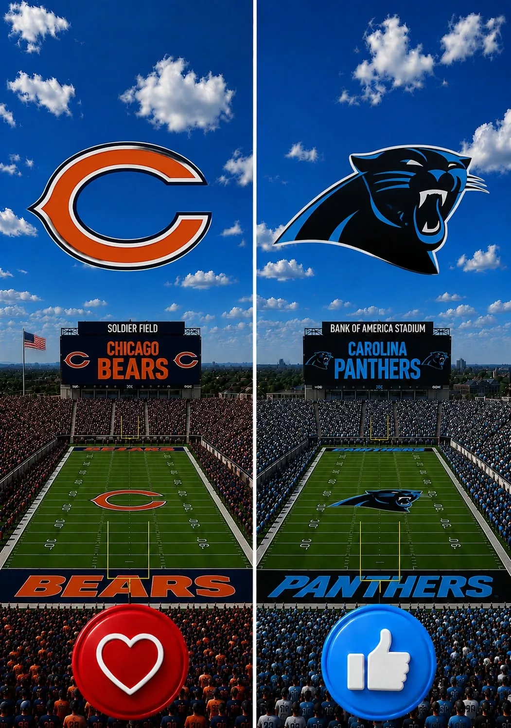 Cover Image for [🗓️] CONFIRMED: The Chicago Bears vs. Carolina Panthers game has been rescheduled. 🔥