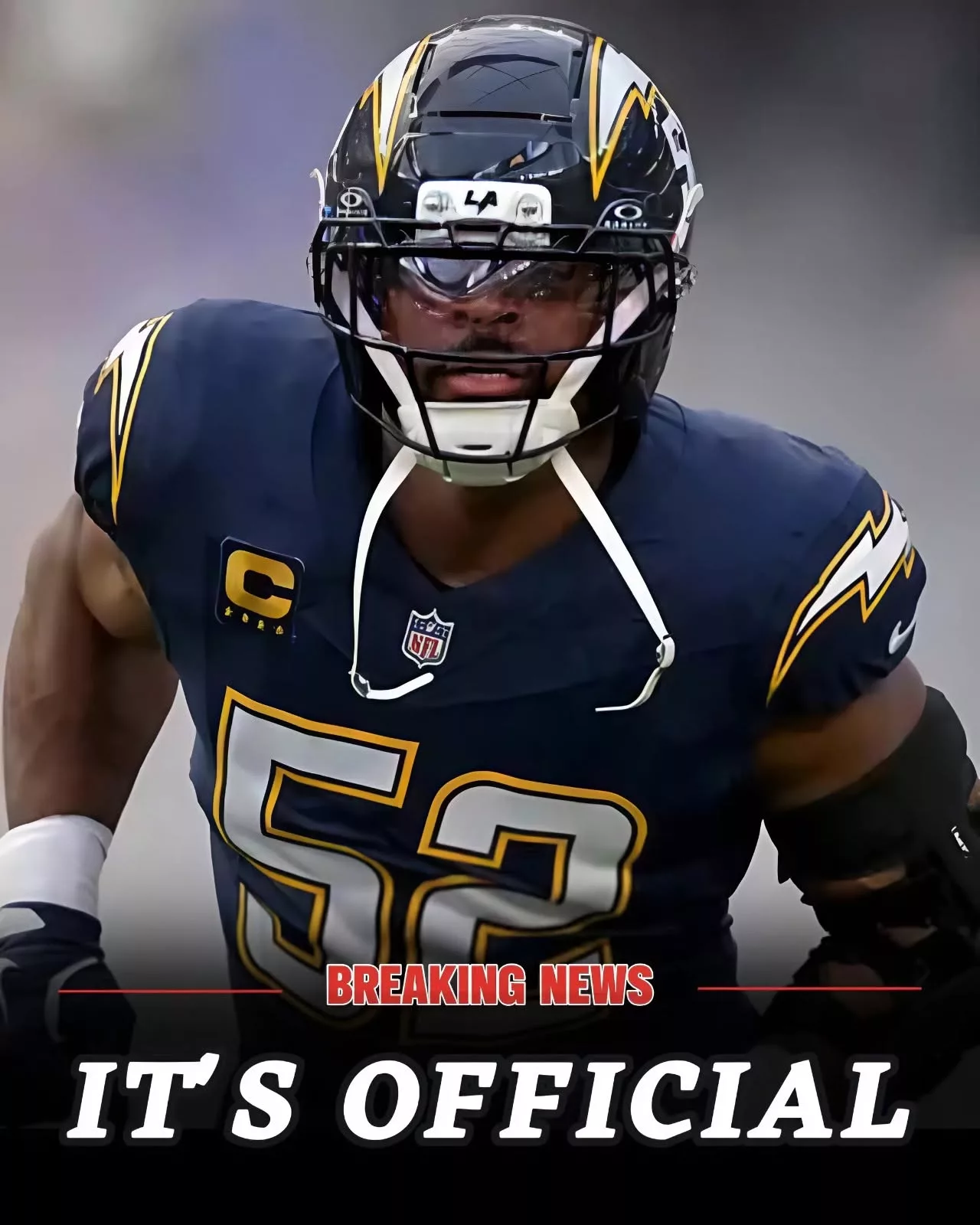 Cover Image for 🏈🔥 HE’S BACK WHERE HE BELONGS: Former Chicago Bears superstar Khalil Mack