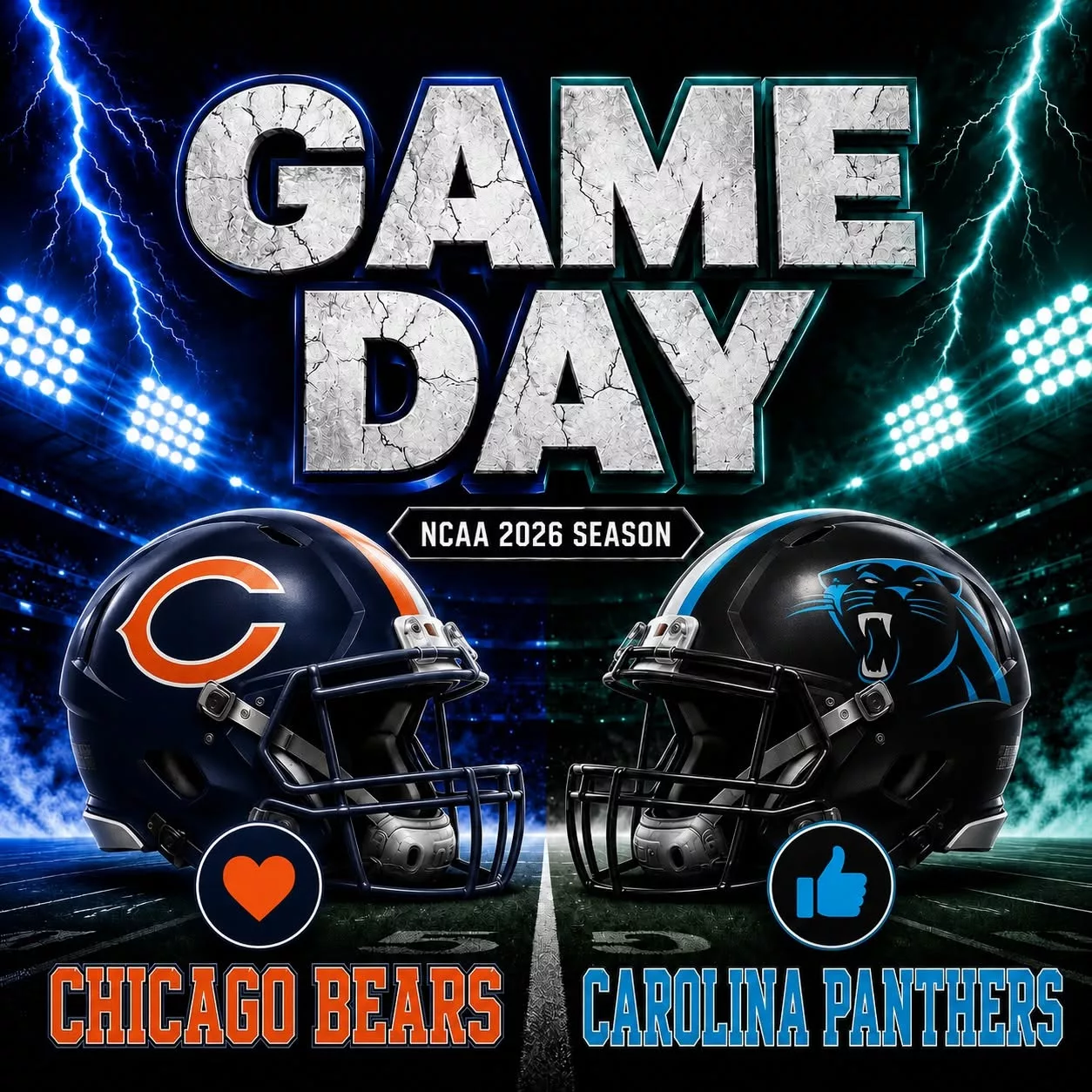 Cover Image for 🚨 SCHEDULE UPDATE: Chicago Bears vs. Carolina Panthers — Here’s the Latest Kickoff Time Fans Need to Know! 🏈🔥